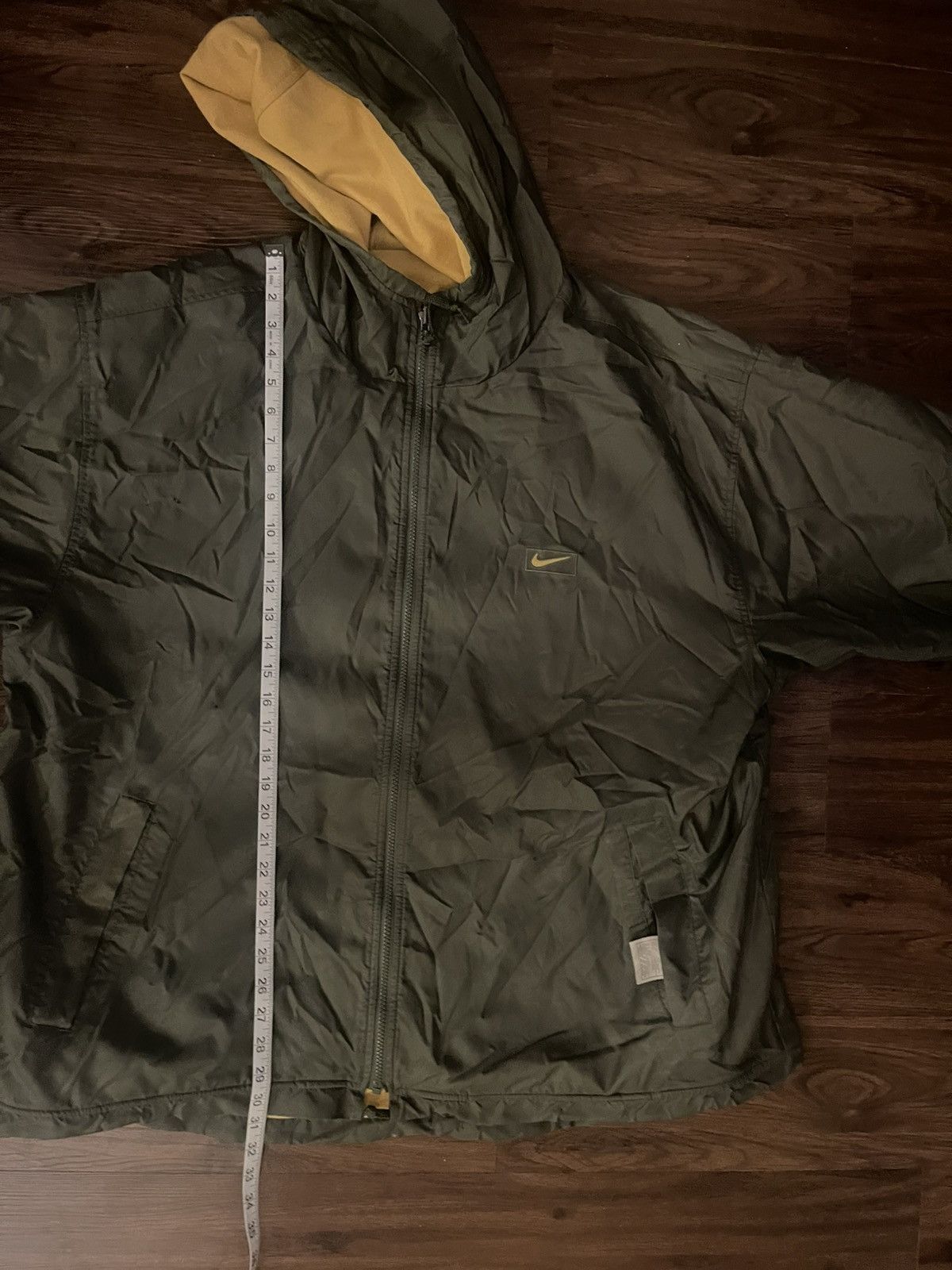 Nike × Vintage Vintage 1990s Nike Green Reversible Jacket XL Size US XL / EU 56 / 4 - 9 Thumbnail