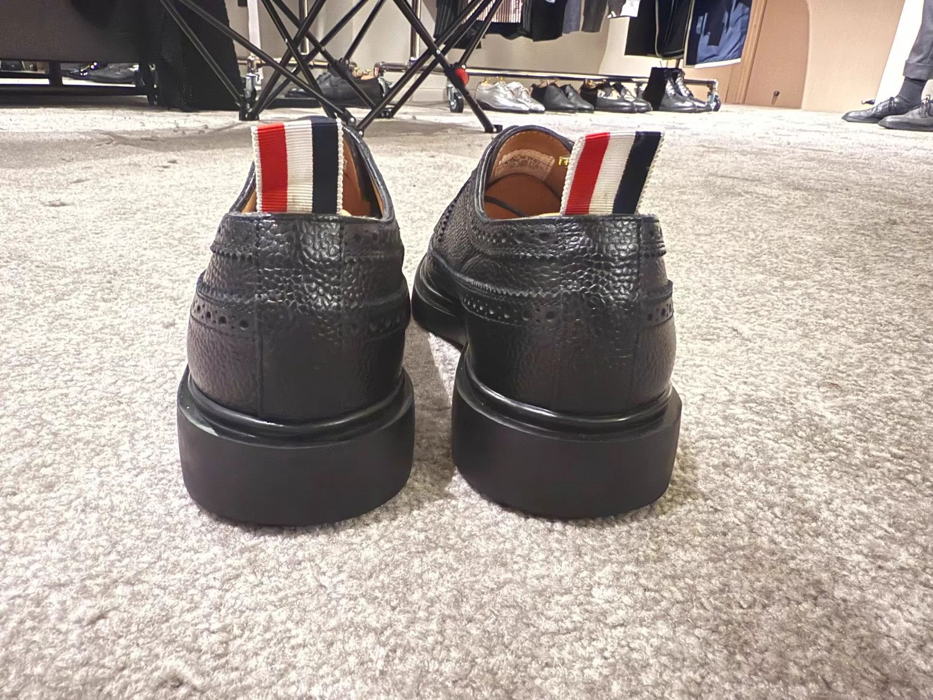 Thom Browne Thom Browne Black Lightweight Rubber Sole Wingtip US8.5 Size US 8.5 / EU 41-42 - 3 Thumbnail