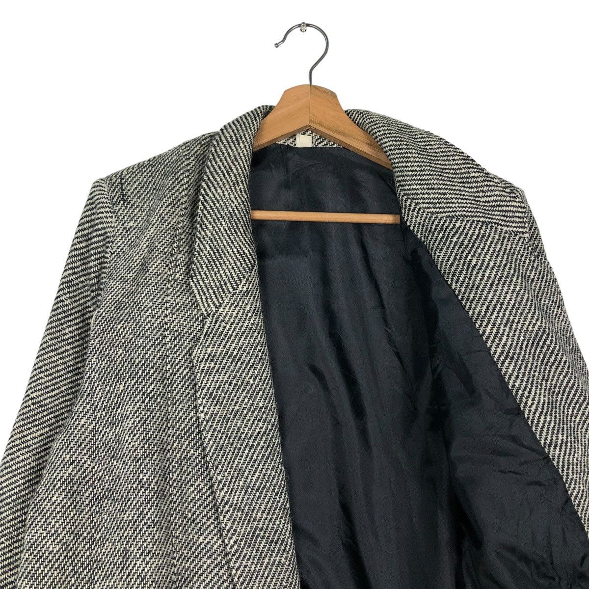 Japanese Brand 🔥VINTAGE BIKER JACKET WOOL BUCKLE HERRINGBONE ISSEY MIYAKE Size US M / EU 48-50 / 2 - 12 Thumbnail