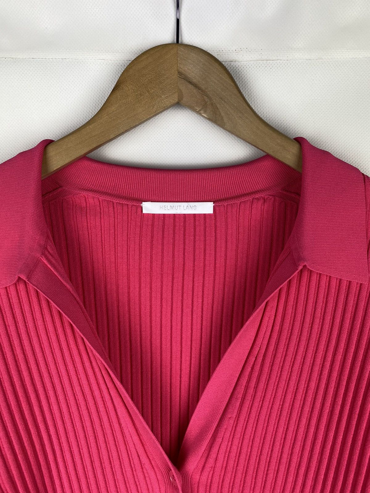 Helmut Lang Helmut Lang ladies pleated cardigan sweater size L Size L / US 10 / IT 46 - 8 Thumbnail