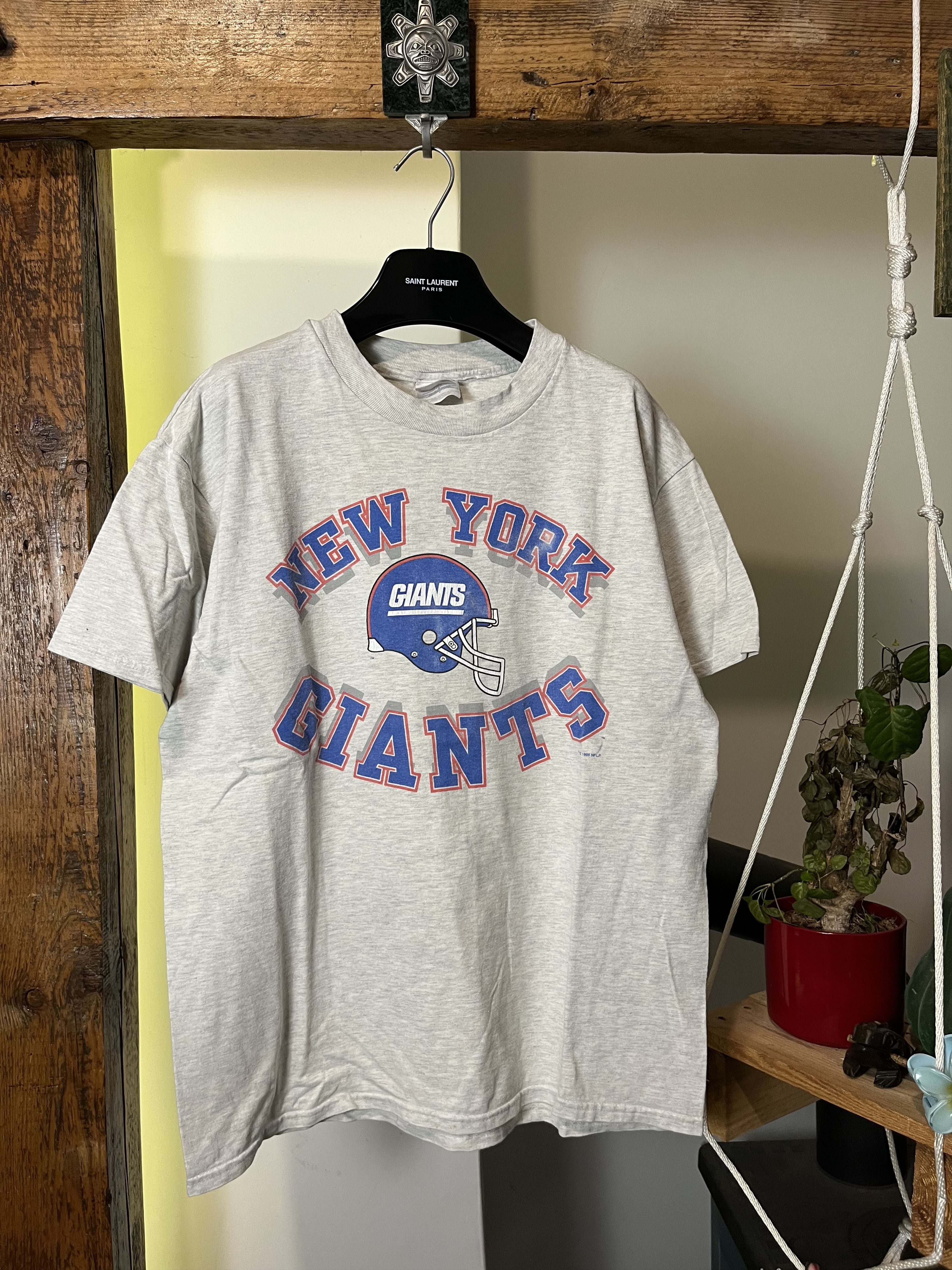 NFL × Vintage 1996 NFL New York Giants USA Hanes Beffy T Shirt Size US L / EU 52-54 / 3 - 1 Thumbnail