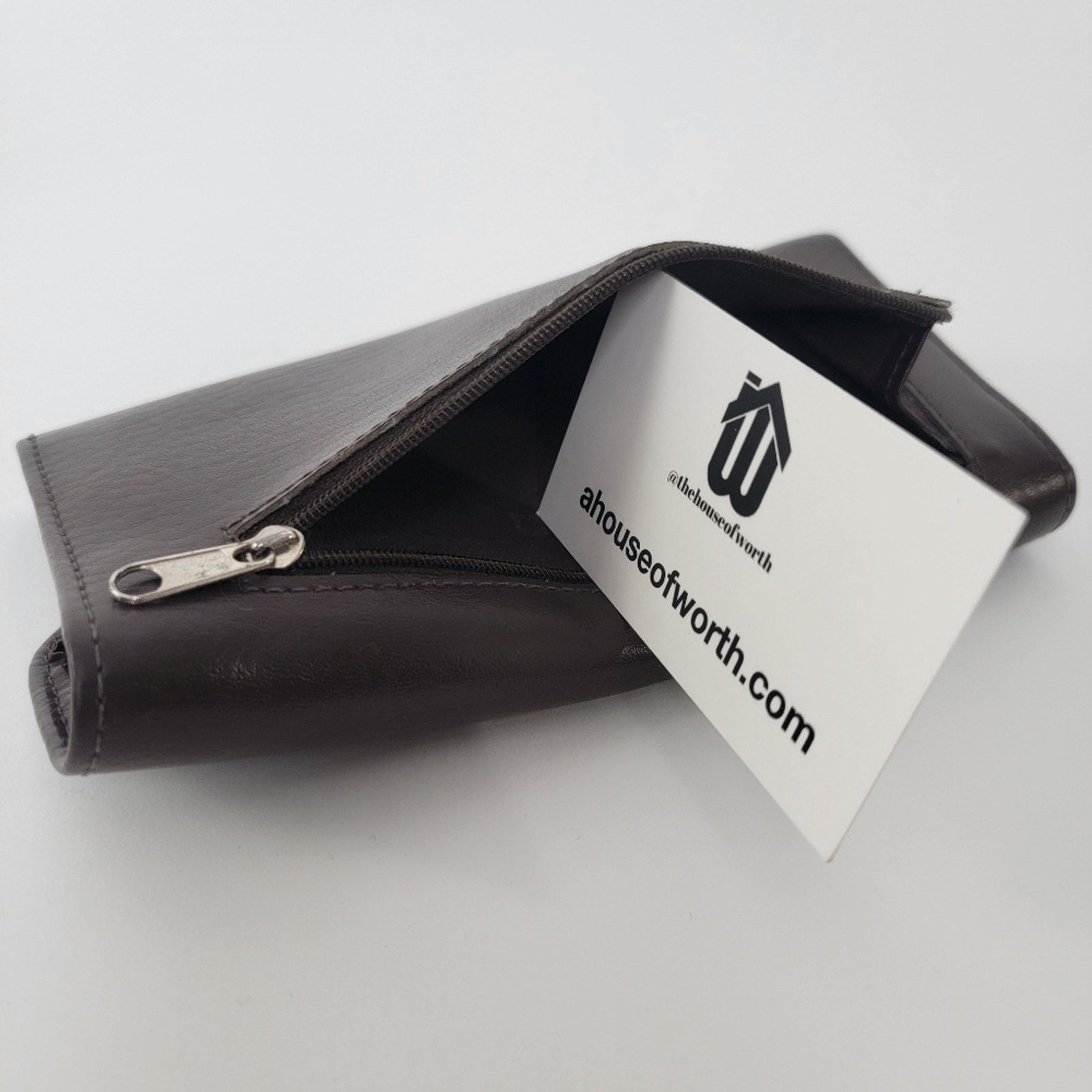 Coach Coach Trifold Chocolate Brown Leather Wallet Size ONE SIZE - 4 Thumbnail