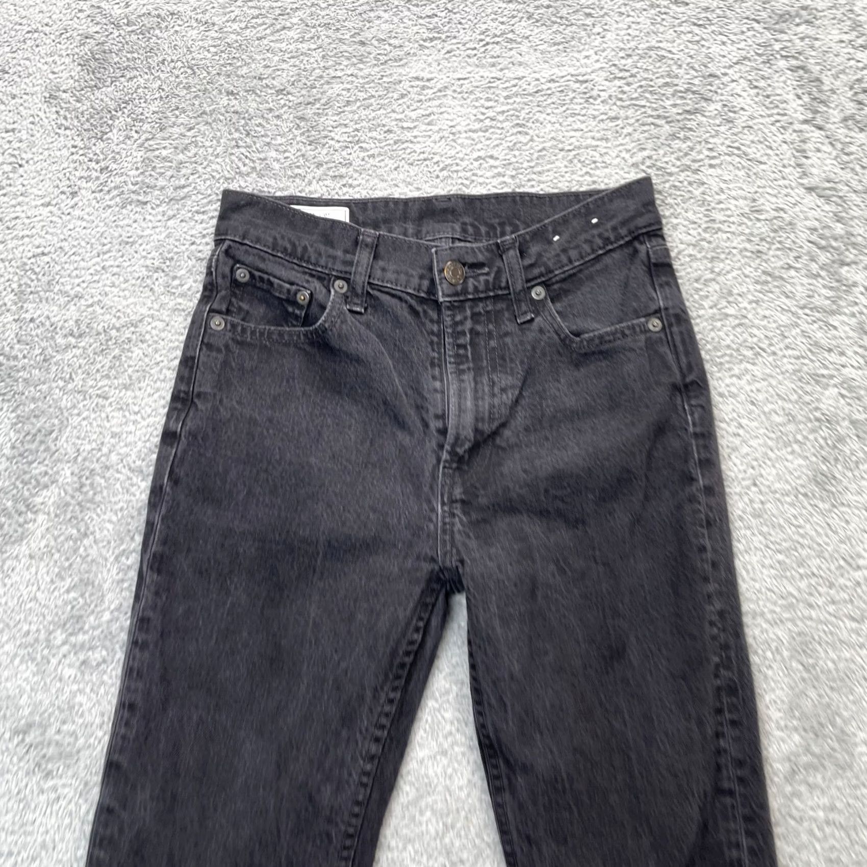 Gap Gap Jeans Womens 25 Black Cheeky Straight Leg High Rise Denim Cotton Stretch Jeans 1969 City Preppy 5-Pocket Regular Womens Size 42" / US 20 - 5 Thumbnail