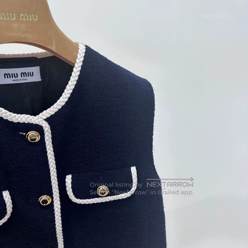 Miu Miu Miu Miu 38 Dark blue vest Size US M / EU 48-50 / 2 - 4 Thumbnail
