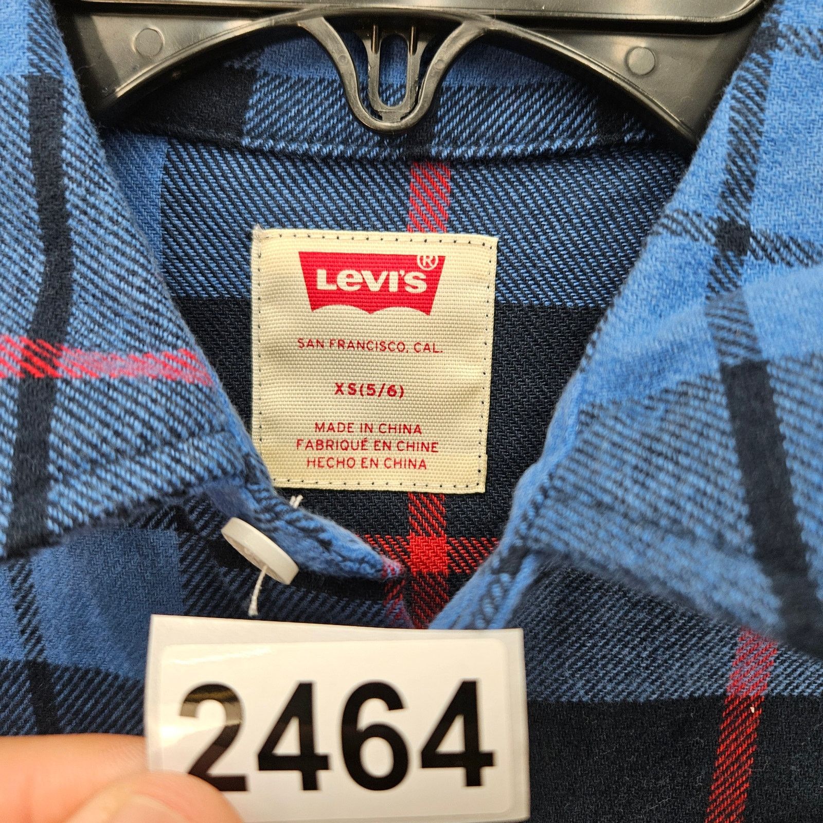 Levi's LEVI'S BOYS XS(5/6) WAFFLE LONG SLEEVE & FLANNEL SHIRT COMBO Size US XS / EU 42 / 0 - 2 Thumbnail