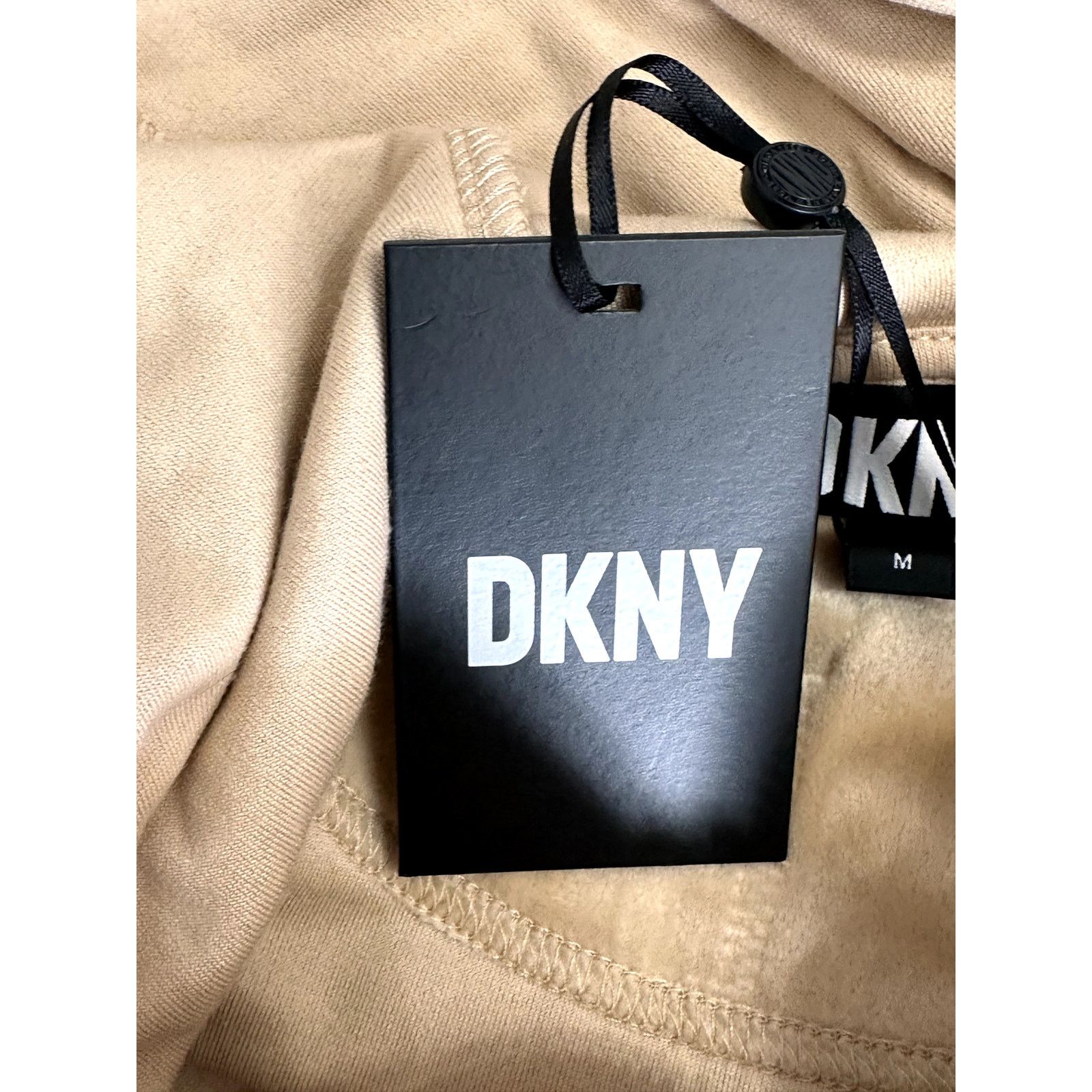 DKNY DKNY Full-Zip Hoodie Long Sleeve Velour Gold Tan Women's M Size M / US 6-8 / IT 42-44 - 9 Thumbnail