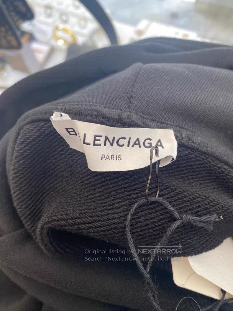 Balenciaga Balenciaga Black Hoodie with Logo Size US M / EU 48-50 / 2 - 3 Thumbnail