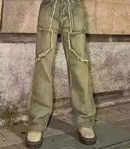 Other Autumn Vintage Streetwear Wash Rough Edge Straight Jeans Size US 30 / EU 46 - 2 Thumbnail