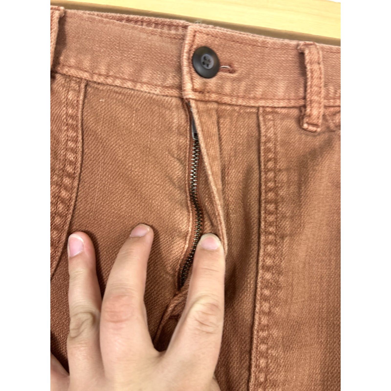 Gap Gap Jogger Pants Womens Size 2 Petite Orange Organic 26x25 Ankle Elastic Belted? Size 26" / US 2 / IT 38 - 6 Thumbnail