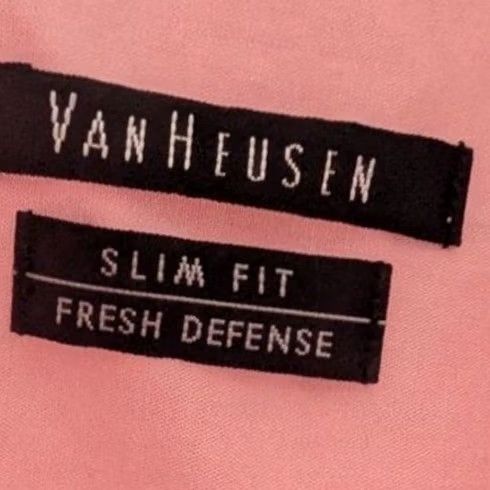 Van Heusen Van Heusen Dress Shirt Pink Slim Fit Long Sleeve 15.5 34/35 Wrinkle Resistant Button Cuff Mens Shirt Size 42R - 4 Thumbnail