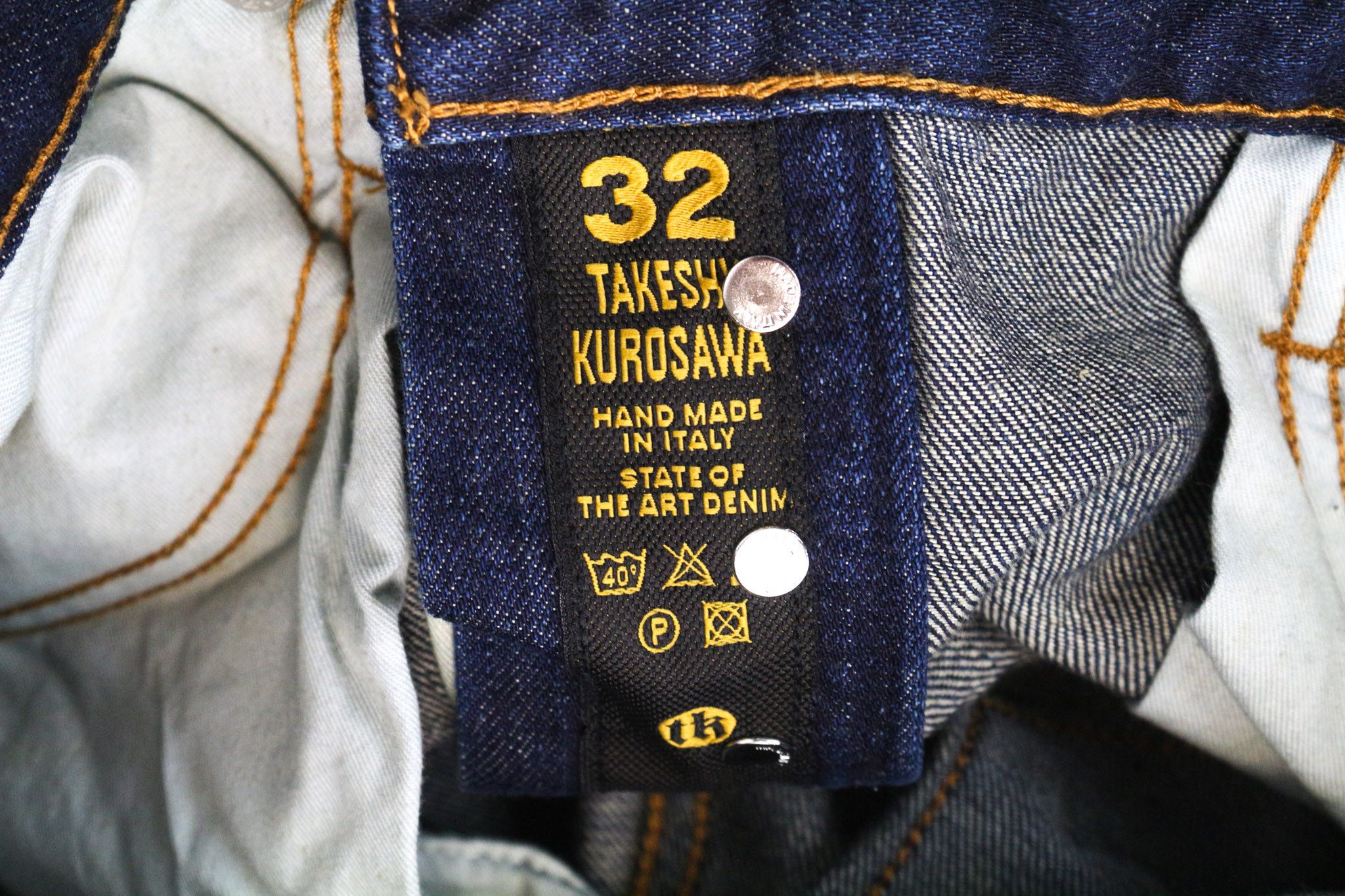 Takeshy Kurosawa TK 08 BART PATT W32 Blue Slim Distress Jeans 76025 Size US 32 / EU 48 - 7 Thumbnail