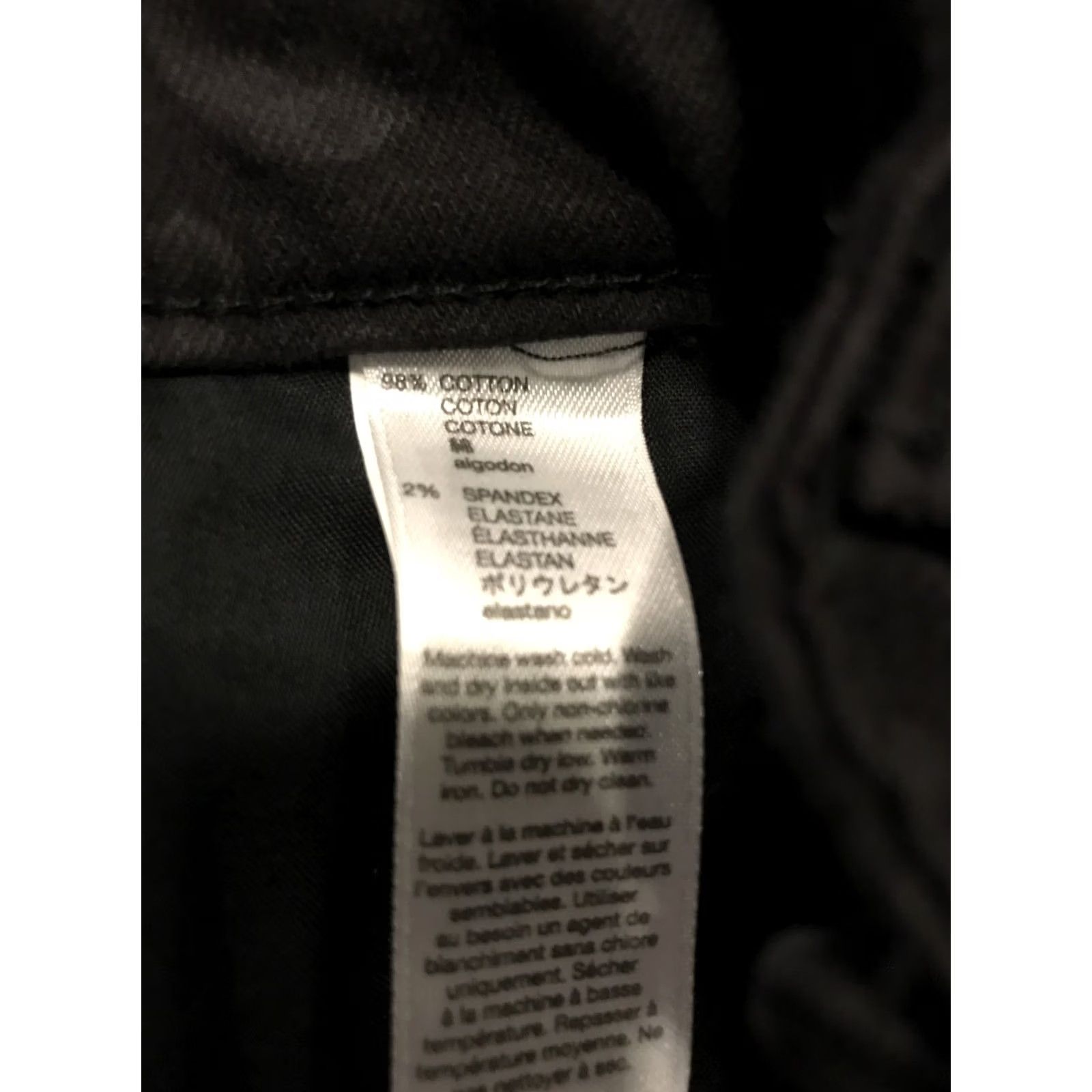 Gap Gap Jegging Womens 6 Black Legging Size Cotton Blend Denim A43 Size 28" / US 6 / IT 42 - 3 Thumbnail