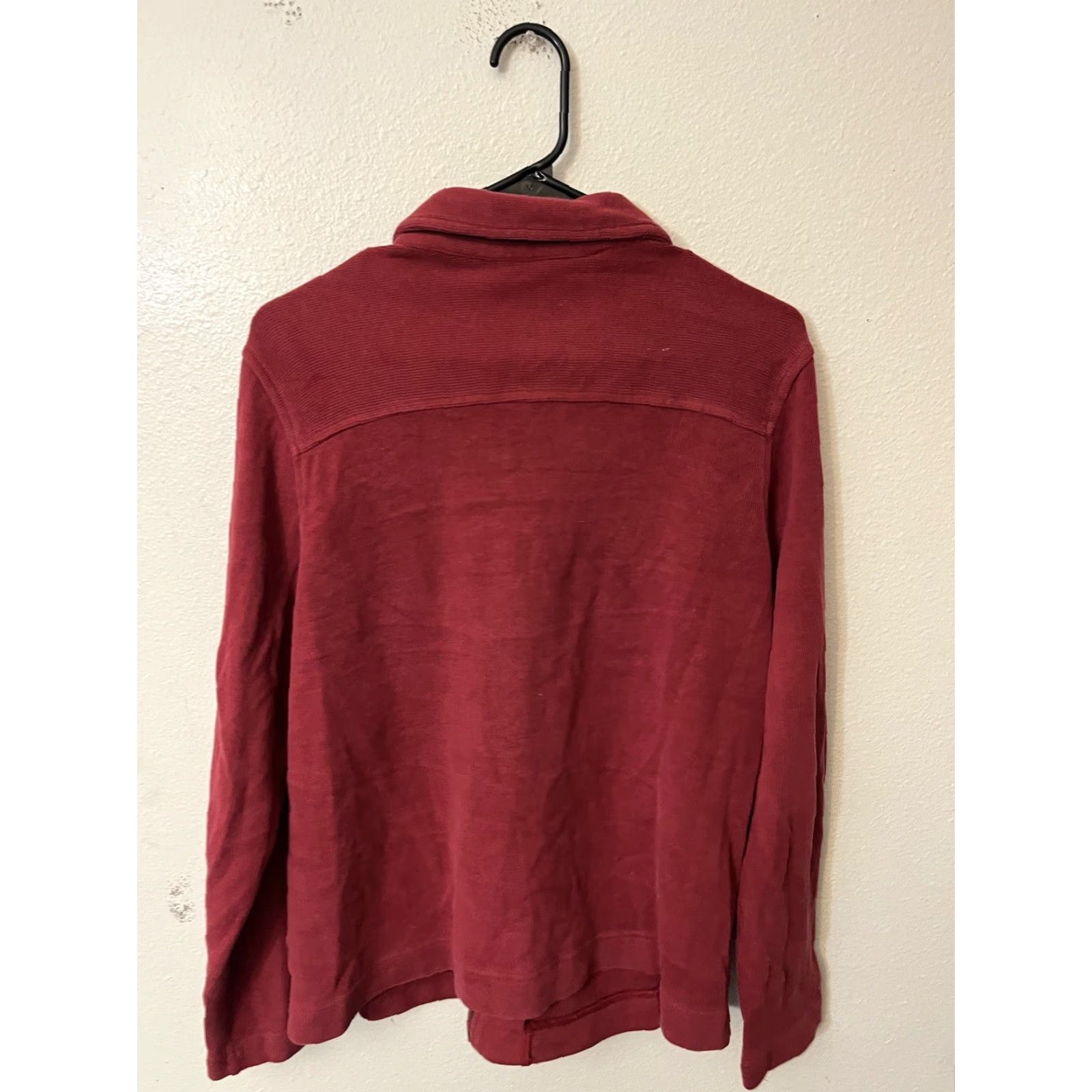 Vintage Vintage LL Bean Sweater Women's M Red Full Zip Fleece Pullover Mock Neck 0 UQ05 Size M / US 6-8 / IT 42-44 - 2 Thumbnail