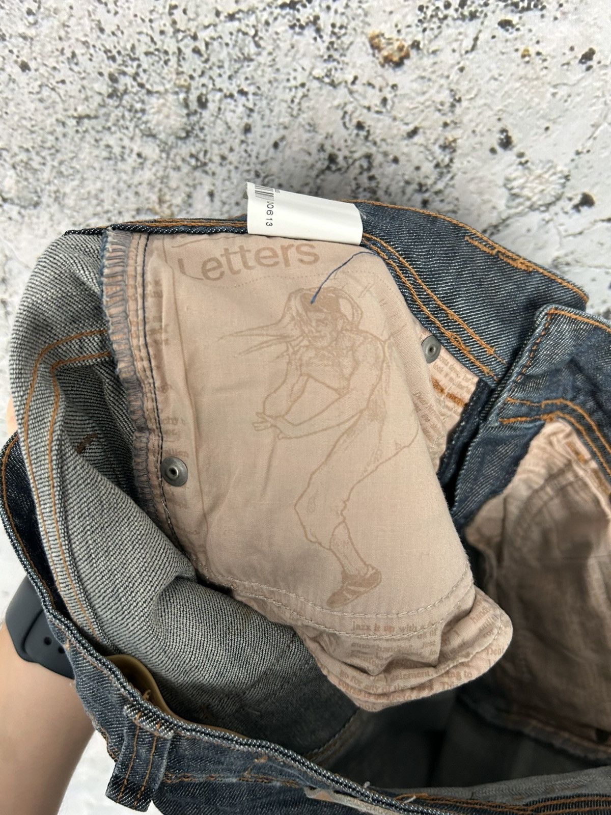 John Galliano Galliano Avant Garde Denim Pants Luxury Alternative Punk Size US 27 - 11 Thumbnail