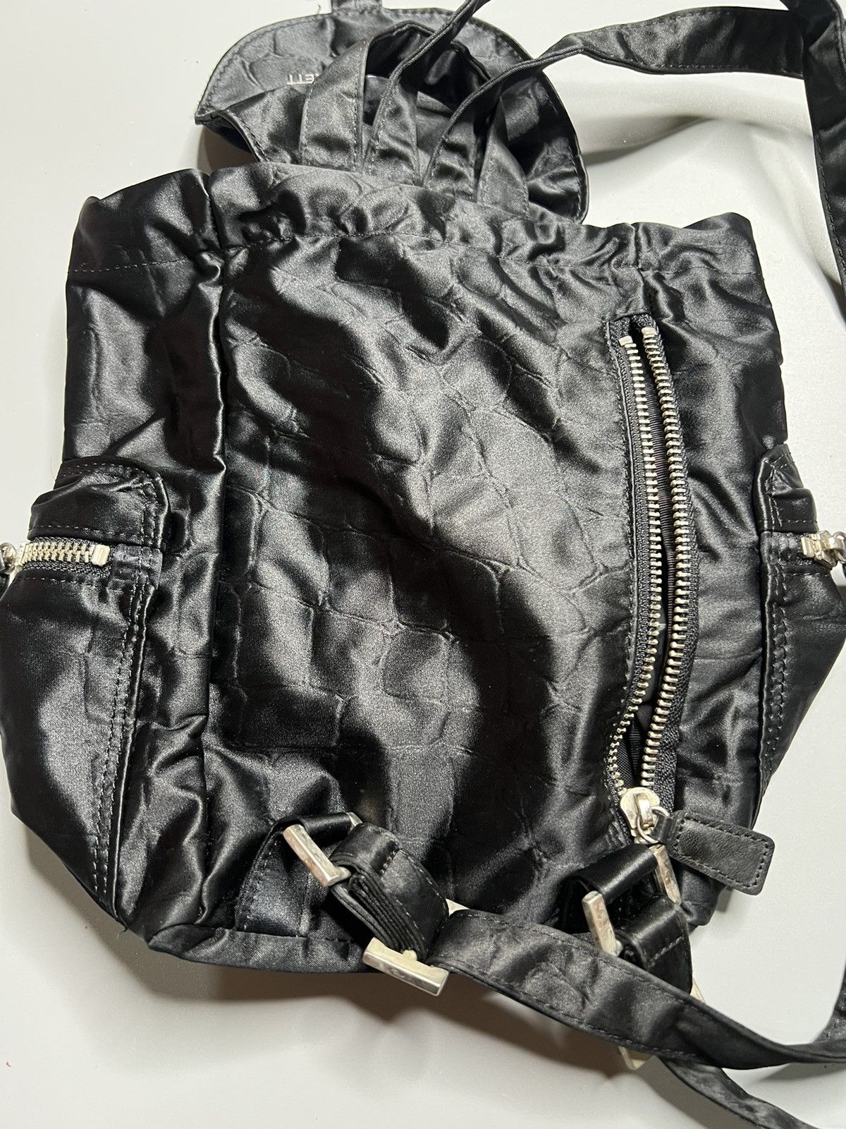 Katharine Hamnett London Katharine Hamnett London x Maruem Croc Embossed Mini Bakpack Size ONE SIZE - 2 Thumbnail
