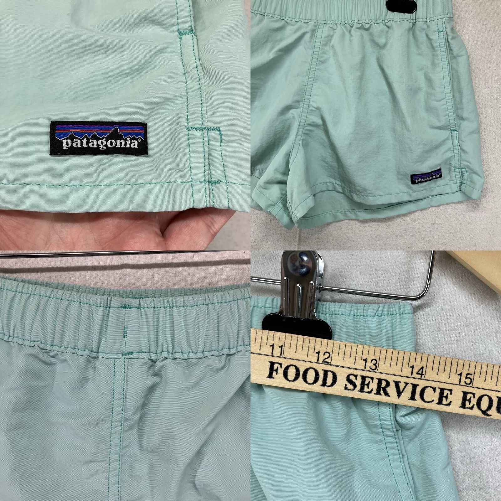 Patagonia Patagonia Women's Baggies Shorts 27x1.5 XS Light Icy Blue 438696 Recycled Nylon Size 26" / US 2 / IT 38 - 8 Thumbnail