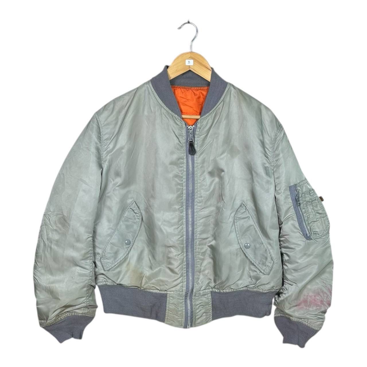 Alpha Industries Alpha Industries Vintage MA-1 Flight Jacket USA Grey L Size US L / EU 52-54 / 3 - 1 Thumbnail