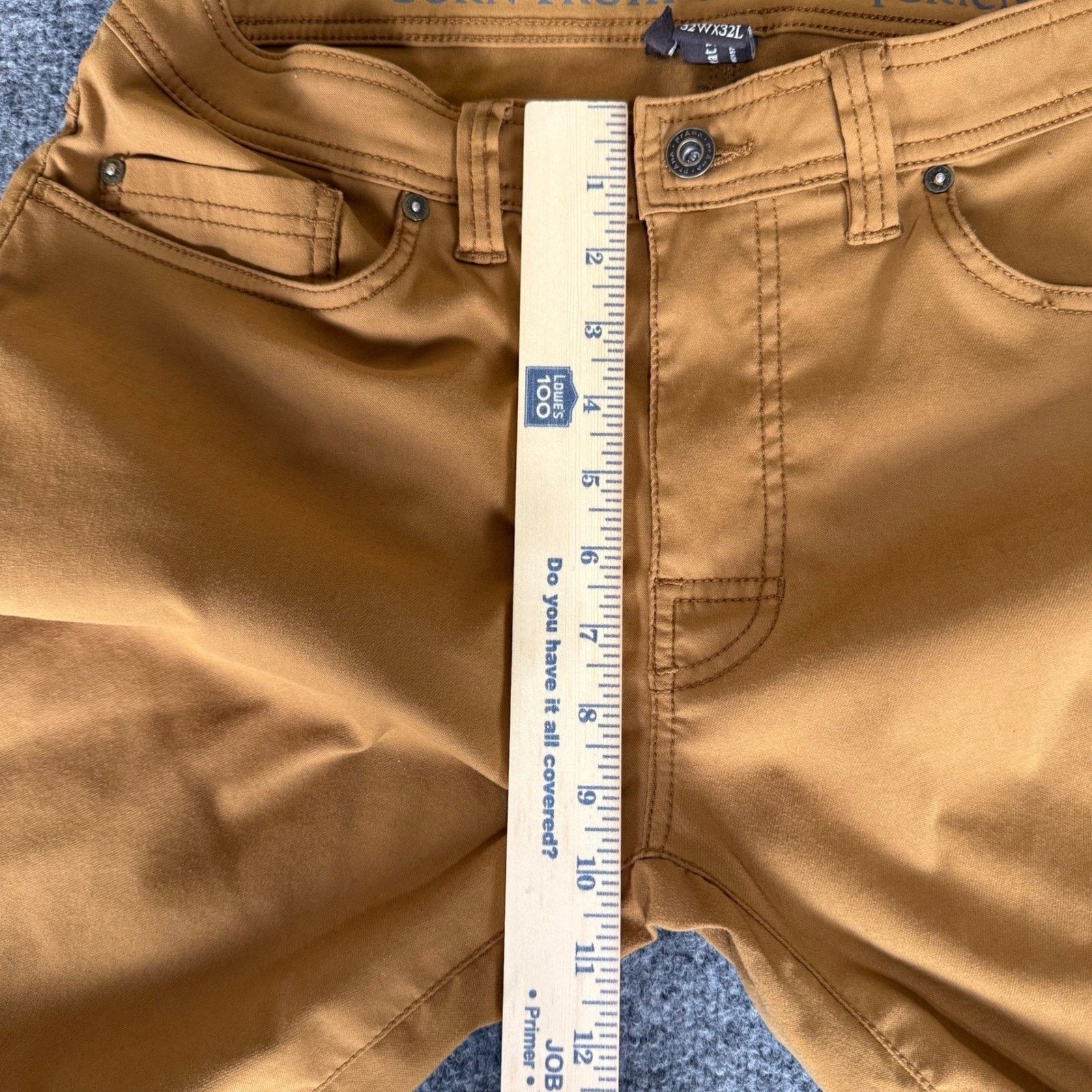 Prana prAna Brion Pant Men 32x32 (33x31) Brown Slim Casual Stretch Size US 32 / EU 48 - 7 Thumbnail
