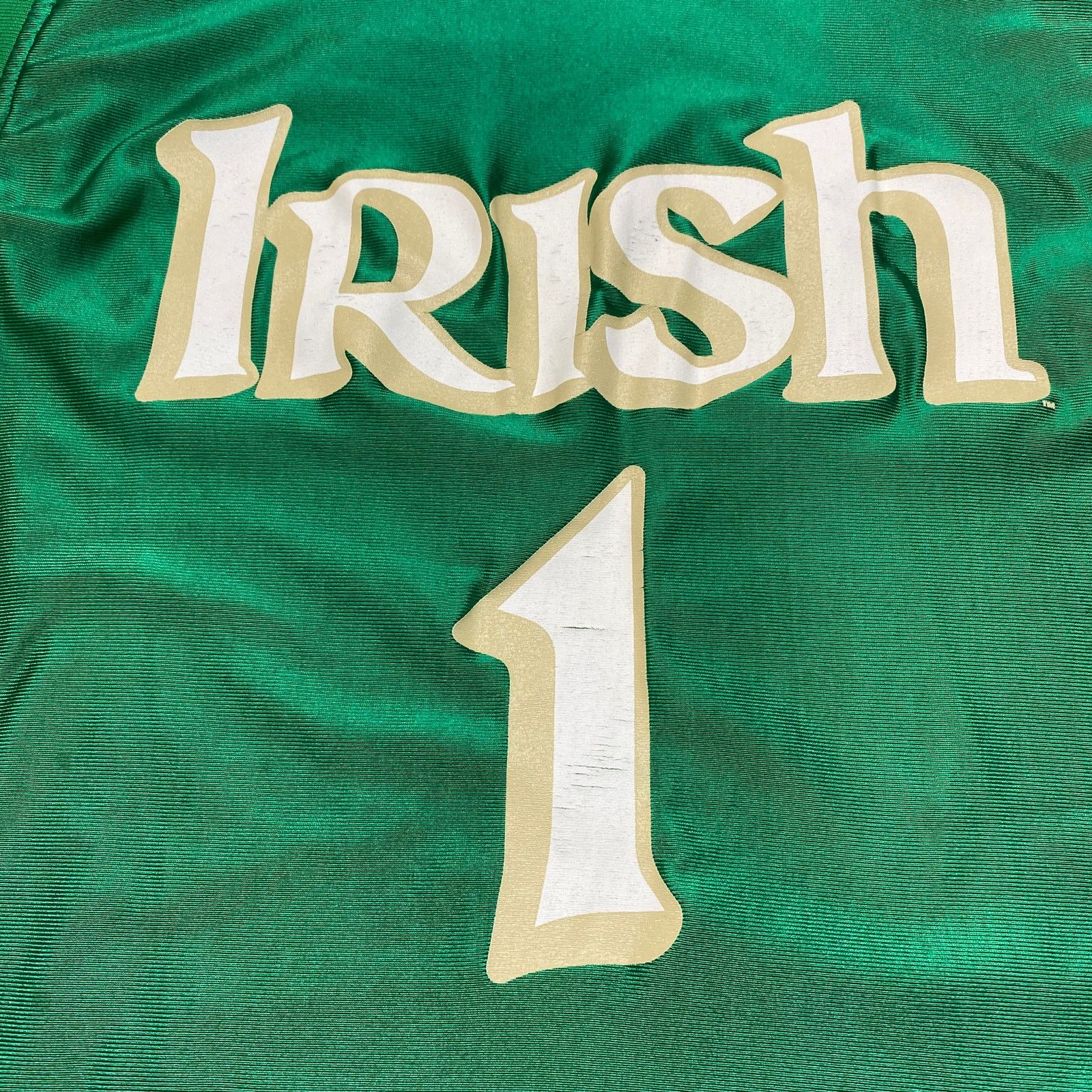 Adidas × NCAA × Vintage VTG Adidas Notre Dame Fighting Irish #1 Basketball Jersey XL Size US XL / EU 56 / 4 - 9 Thumbnail