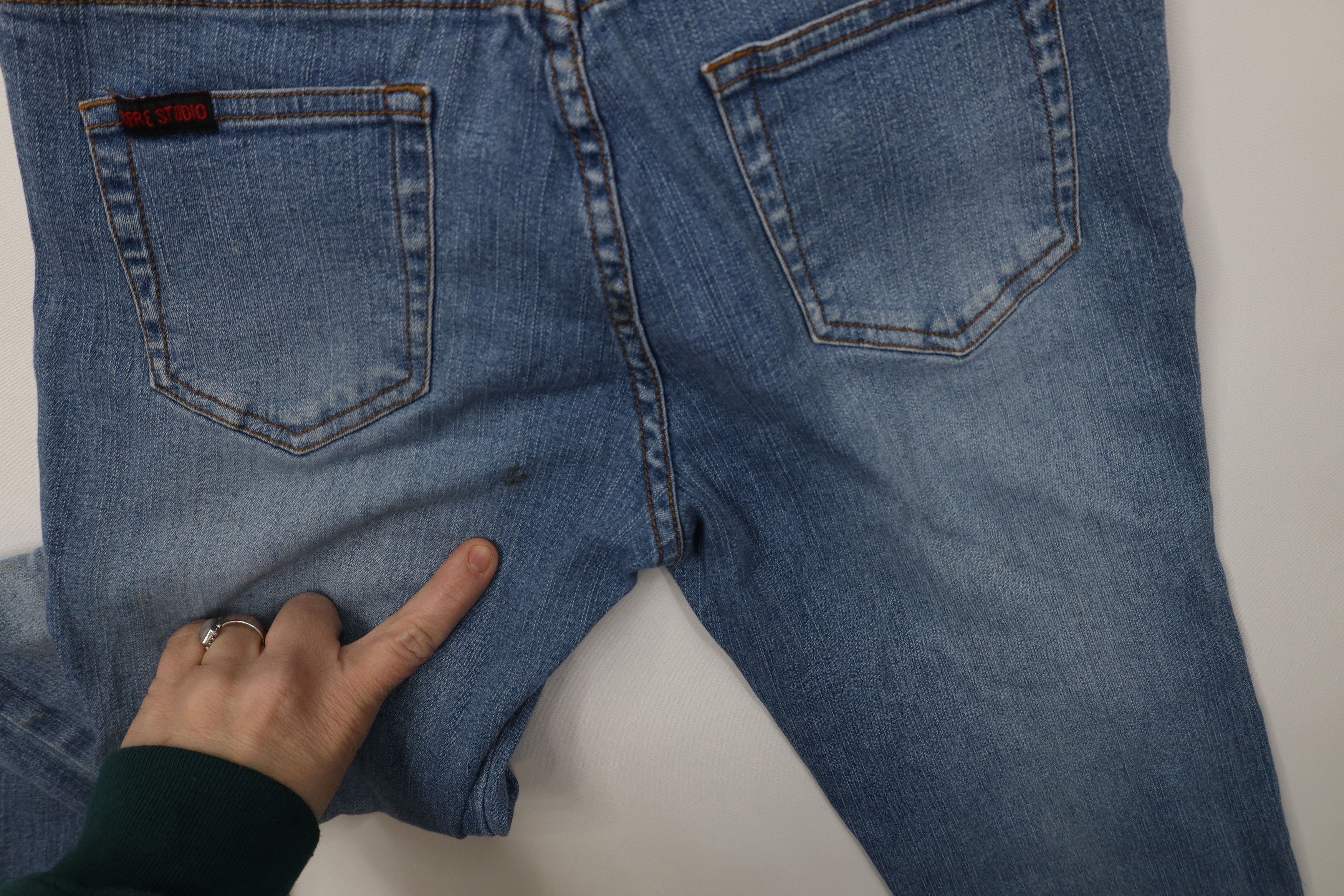 Vintage Vintage 90s Y2K Babydoll Tie Front Bella Flared Denim Jeans Size 26" / US 2 / IT 38 - 14 Thumbnail