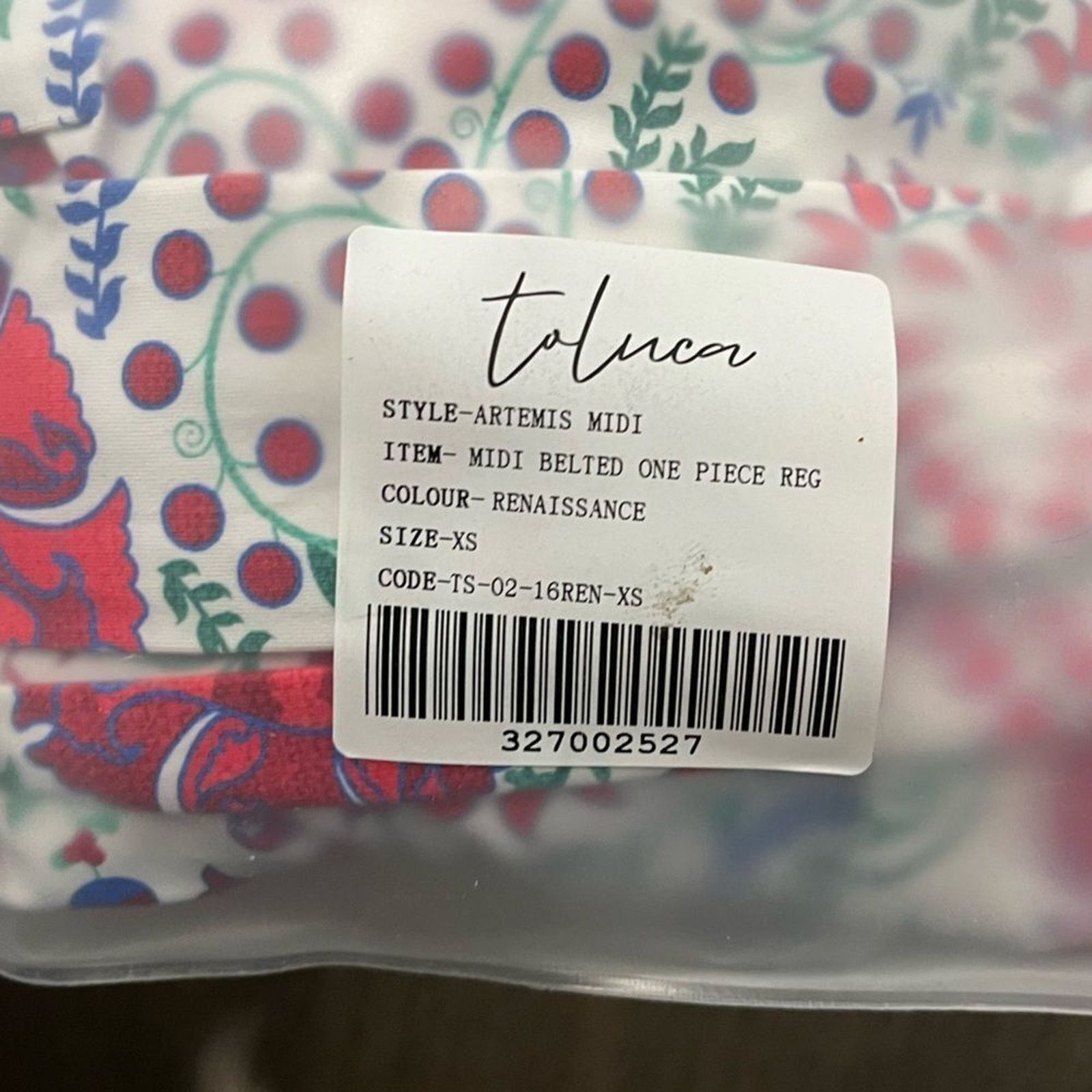 Vintage NWT Toluca Artemis Midi Wrap One Piece Swimsuit Size XS Size ONE SIZE - 3 Thumbnail