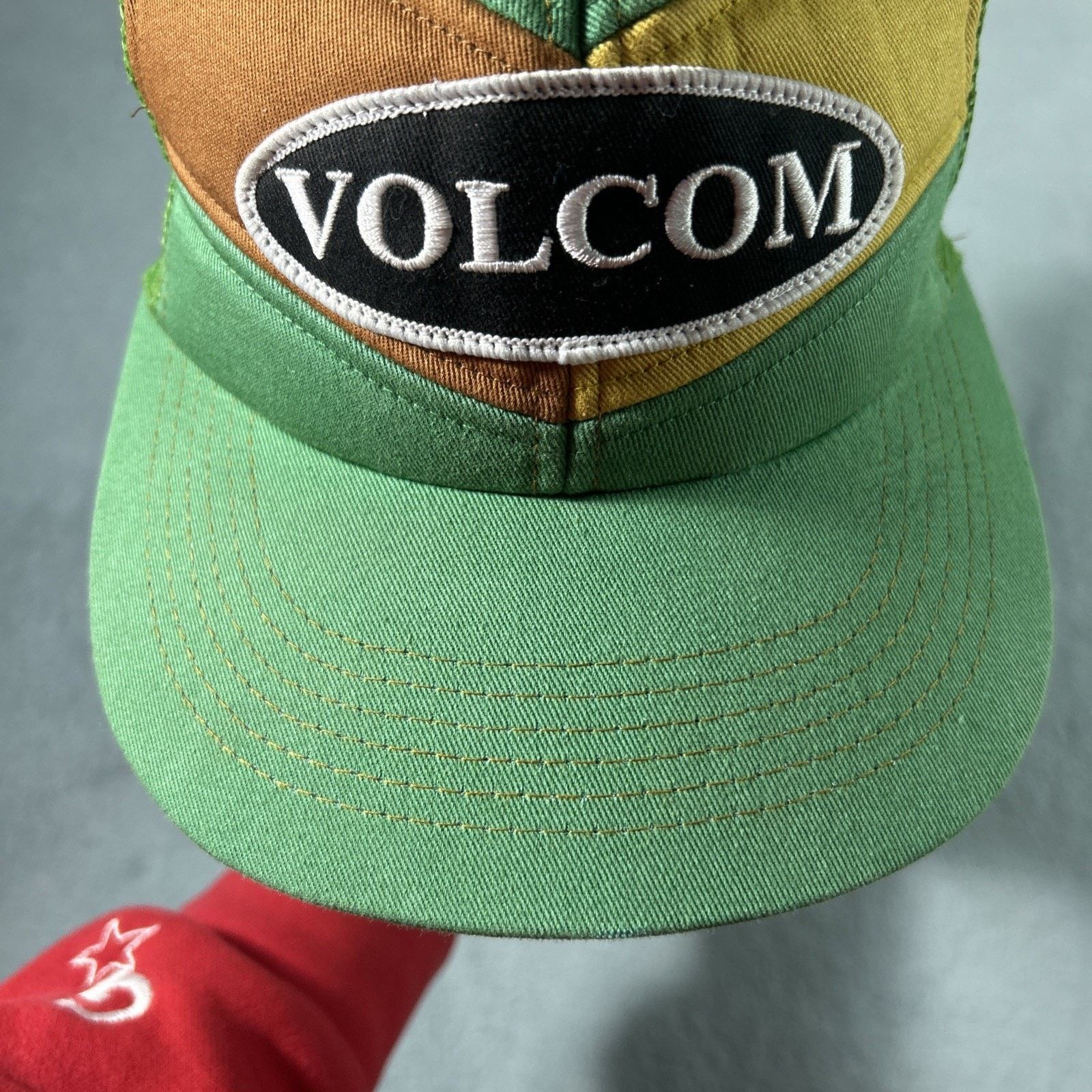 Volcom Volcom 6 Panel Mesh Trucker Hat Mens Snap Retro Granola VTG Size ONE SIZE - 6 Thumbnail