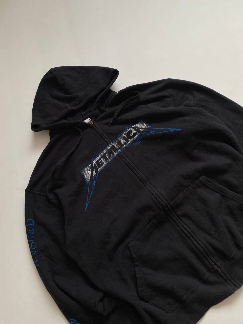 Metallica × Vintage Vintage Metallica Black zip Hoodie 2010 Size US XL / EU 56 / 4 - 3 Thumbnail