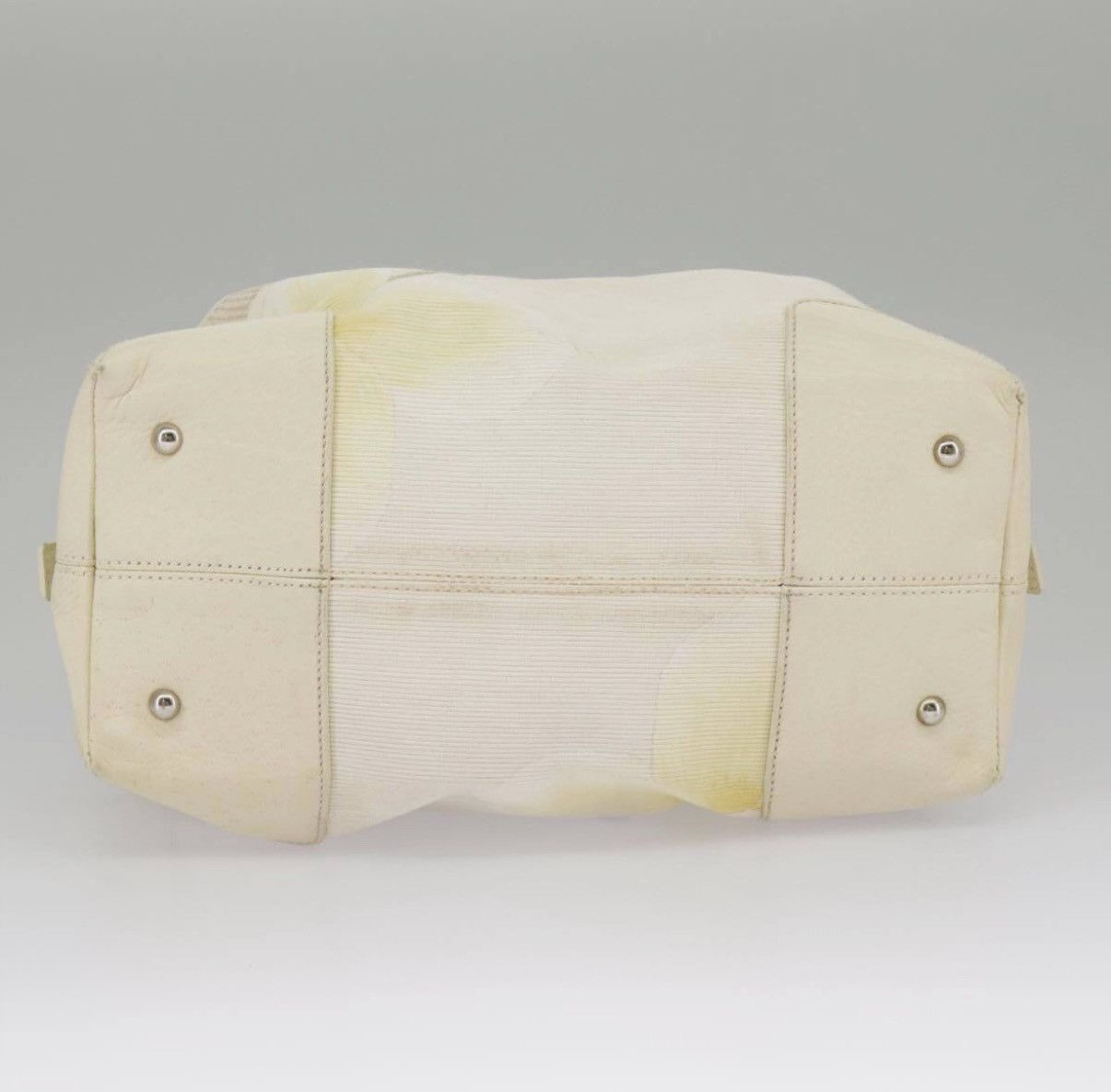 Salvatore Ferragamo Salvatore Ferragamo White Canvas Handbag Authentic Size ONE SIZE - 3 Thumbnail
