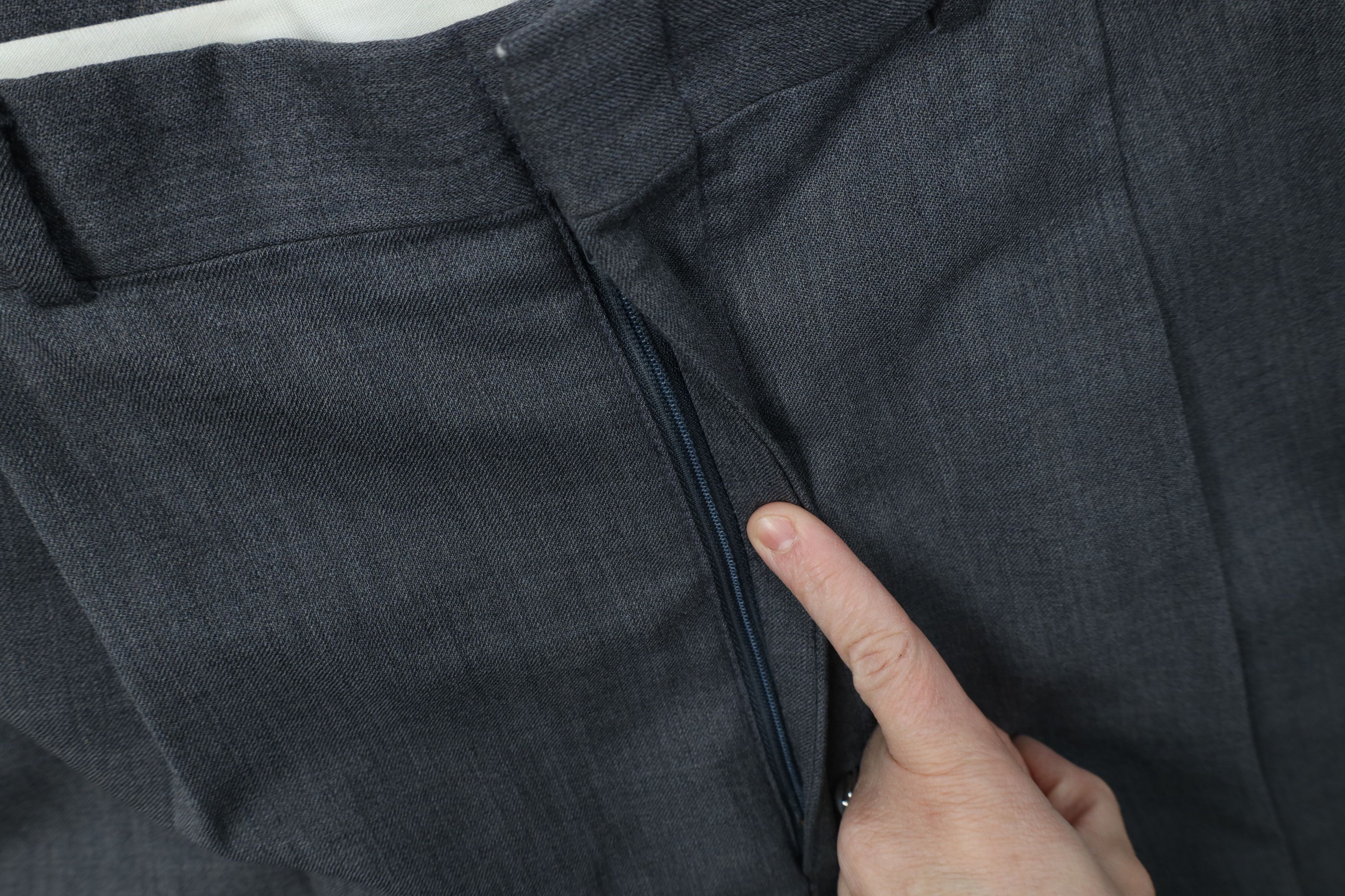 Lands' End Vintage 80s Lands End Knit Wide Leg Chino Pants Gray USA Size US 40 / EU 56 - 8 Thumbnail