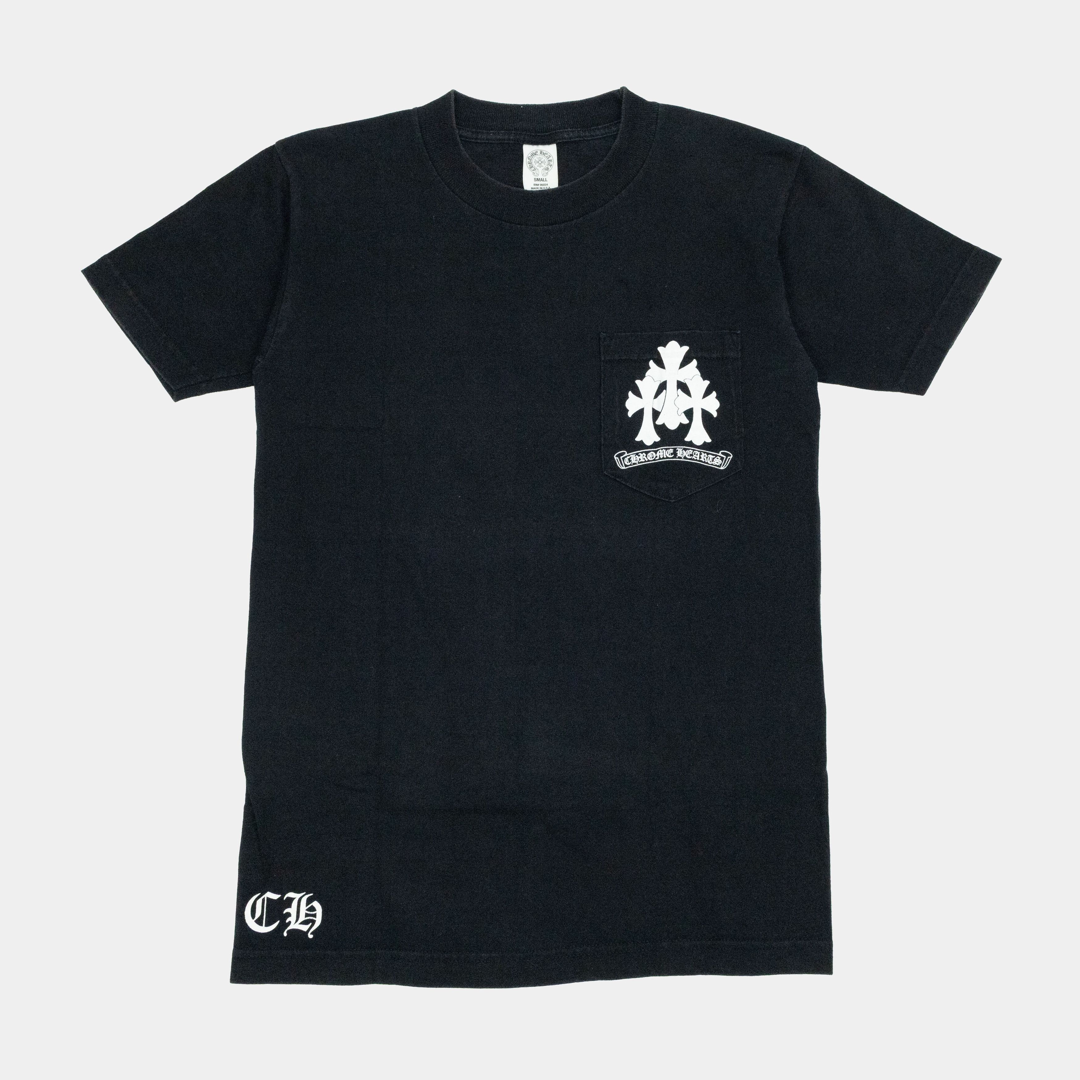 Chrome Hearts Chrome Hearts triple cross USA flag tee | Grailed