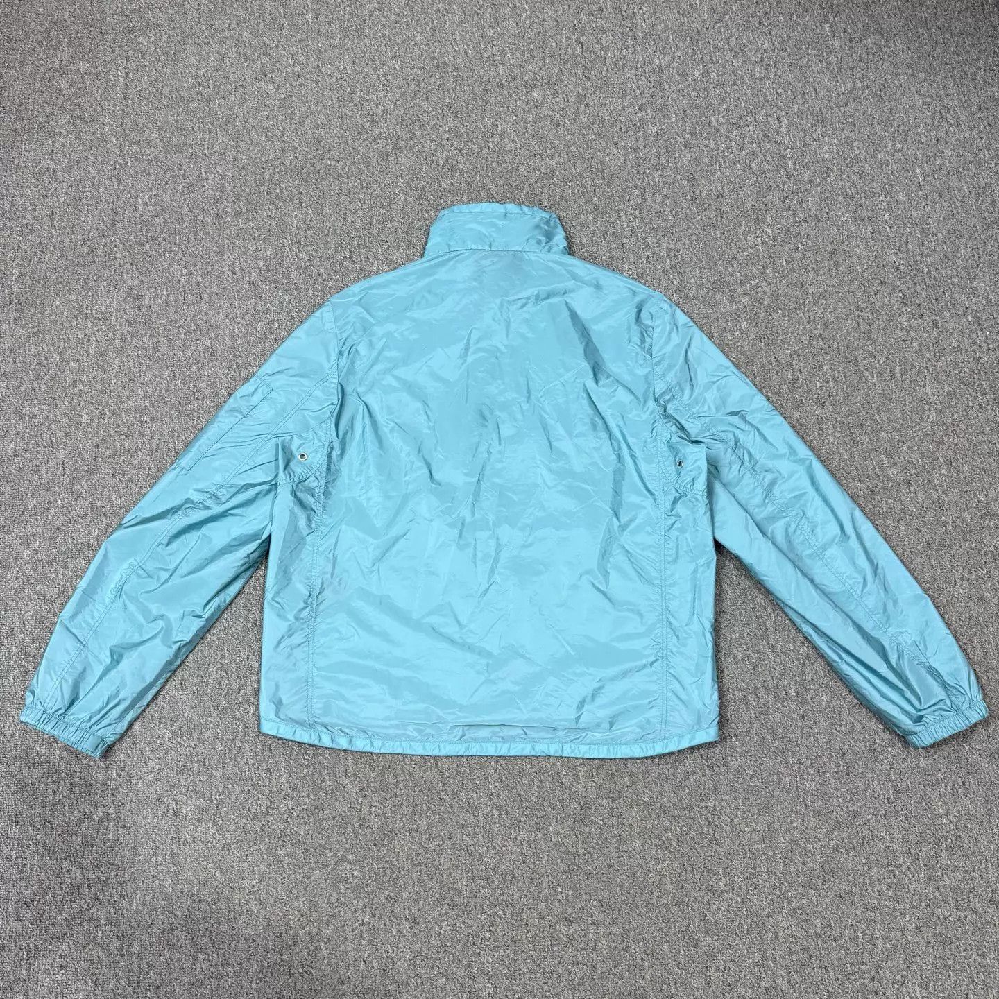 Prada Prada Lake Blue hem logo nylon jacket 52 Size US L / EU 52-54 / 3 - 2 Thumbnail