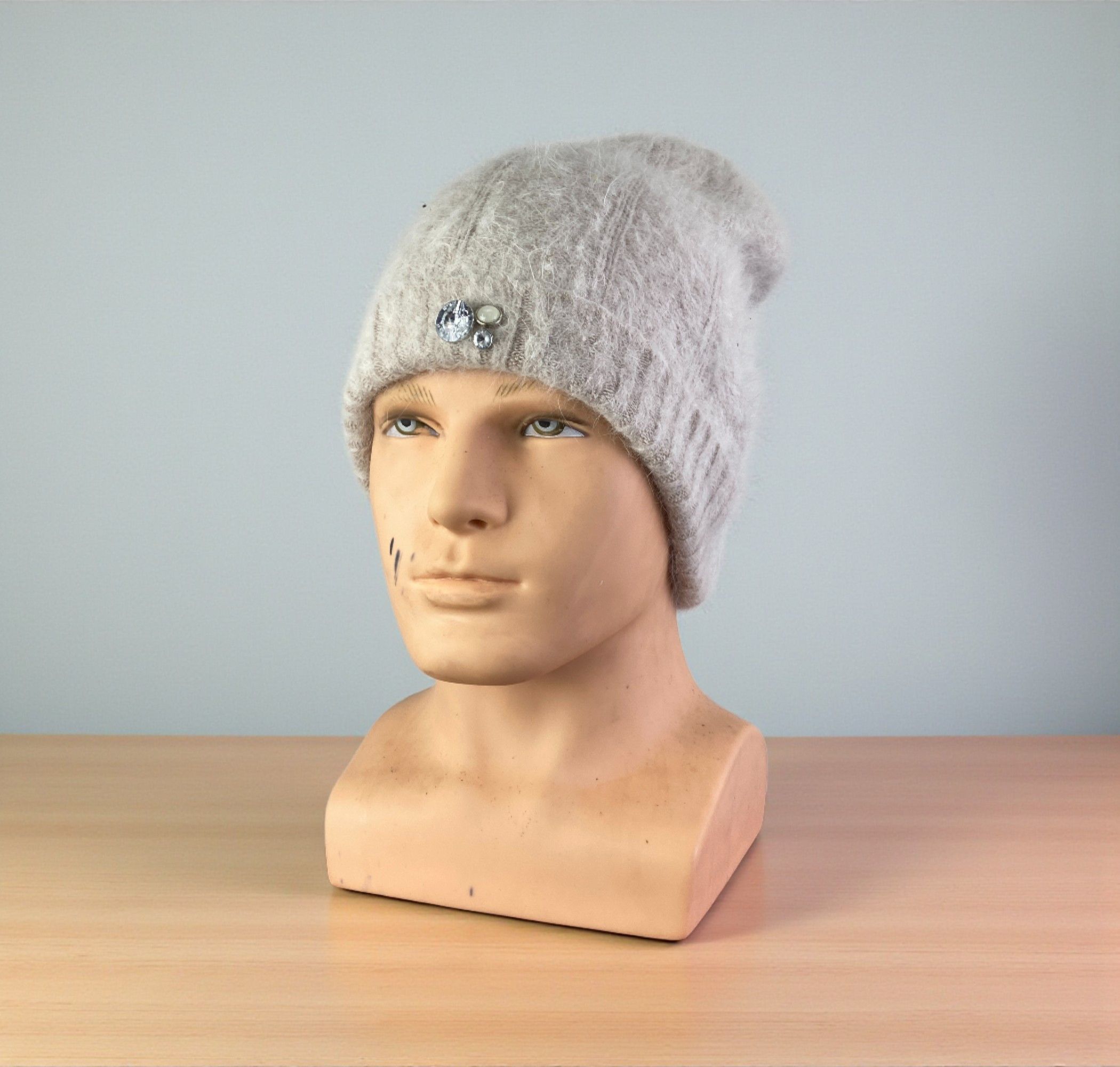 Japanese Brand Vintage Japan Brand Mohair Beanie / Winter Hat BA0197 Size ONE SIZE - 1 Thumbnail