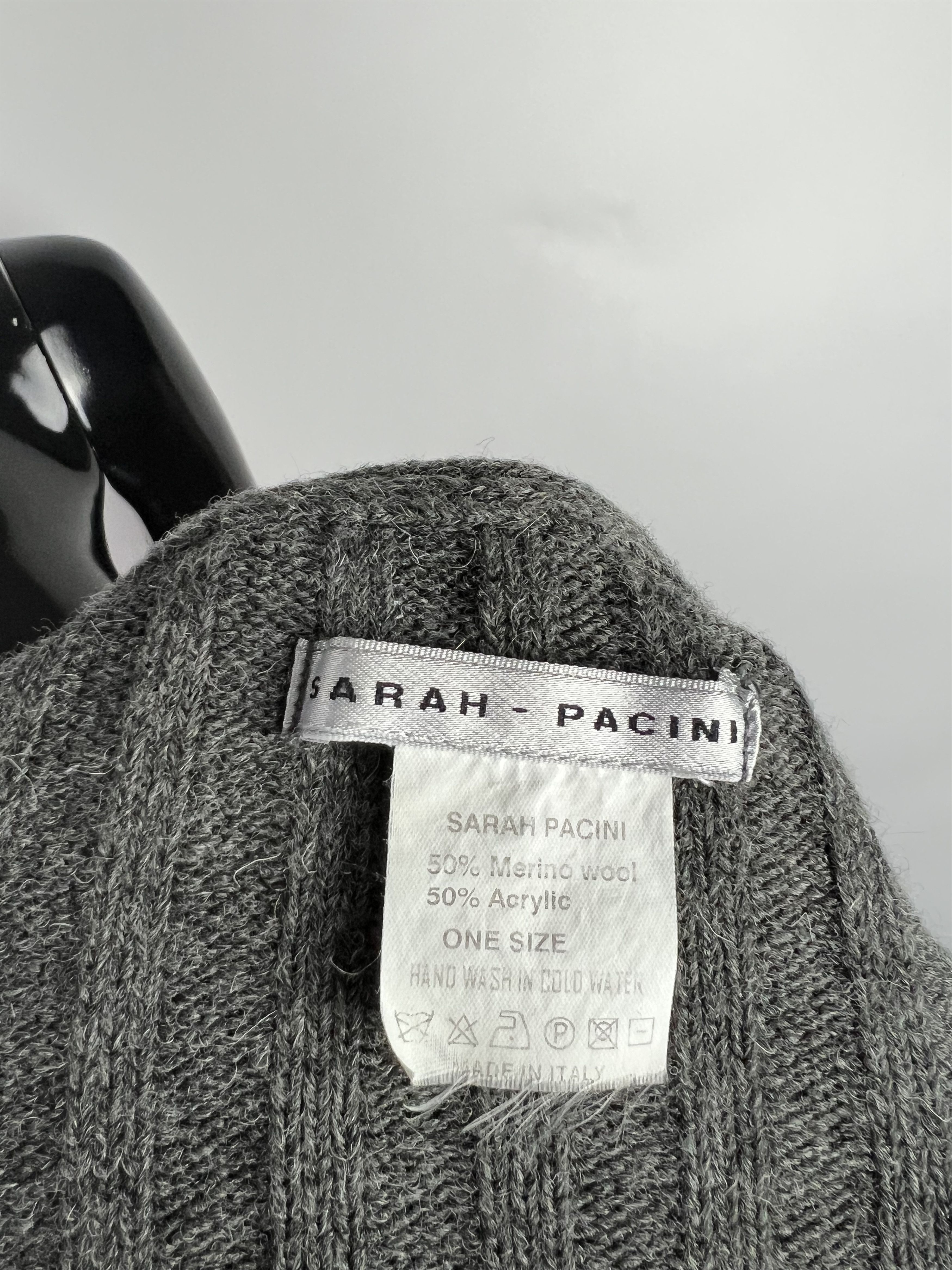 Sarah Pacini × Vintage Rare Vtg Sarah Pacini Full Zip Ribbed Merino Wool Sweater Size ONE SIZE - 9 Thumbnail