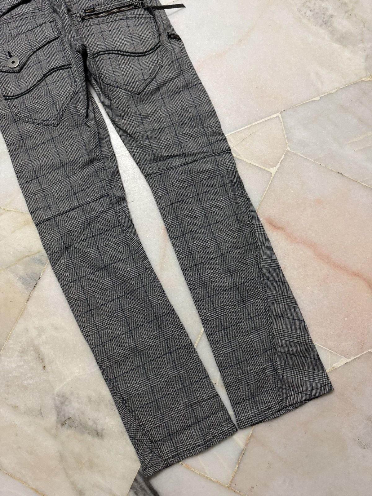 Lee RARE VINTAGE LEE COWBOY TARTAN ZIPPER CARGO BUCKLE BACK Size US 29 - 19 Thumbnail
