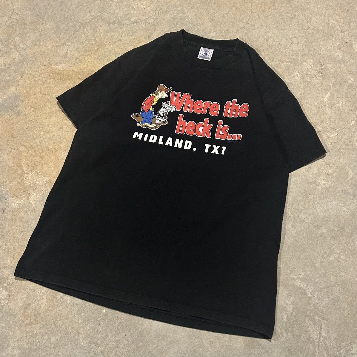 Unsound Rags × Vintage Vintage 1990s Where the Heck is Midland Texas? Tee Size US L / EU 52-54 / 3 - 2 Thumbnail