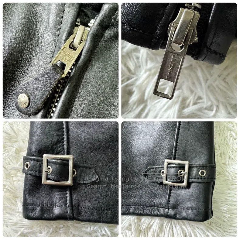 Schott Schott Straight stand-up collar leather jacket, thick cowh Size US XXS / EU 40 - 8 Thumbnail