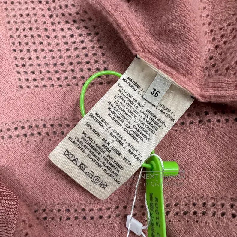 Hermes Hermes Belted Short-Sleeve Wool Knit Top Size XS / US 0-2 / IT 36-38 - 5 Thumbnail