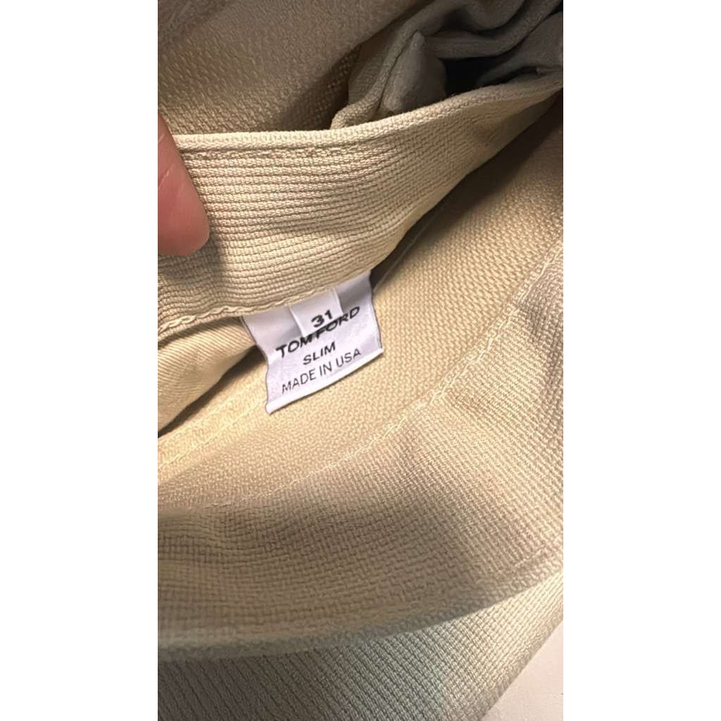 Tom Ford o1rshd1 Q:2 / Slim Denim Jeans in Beige Size US 31 - 21 Thumbnail