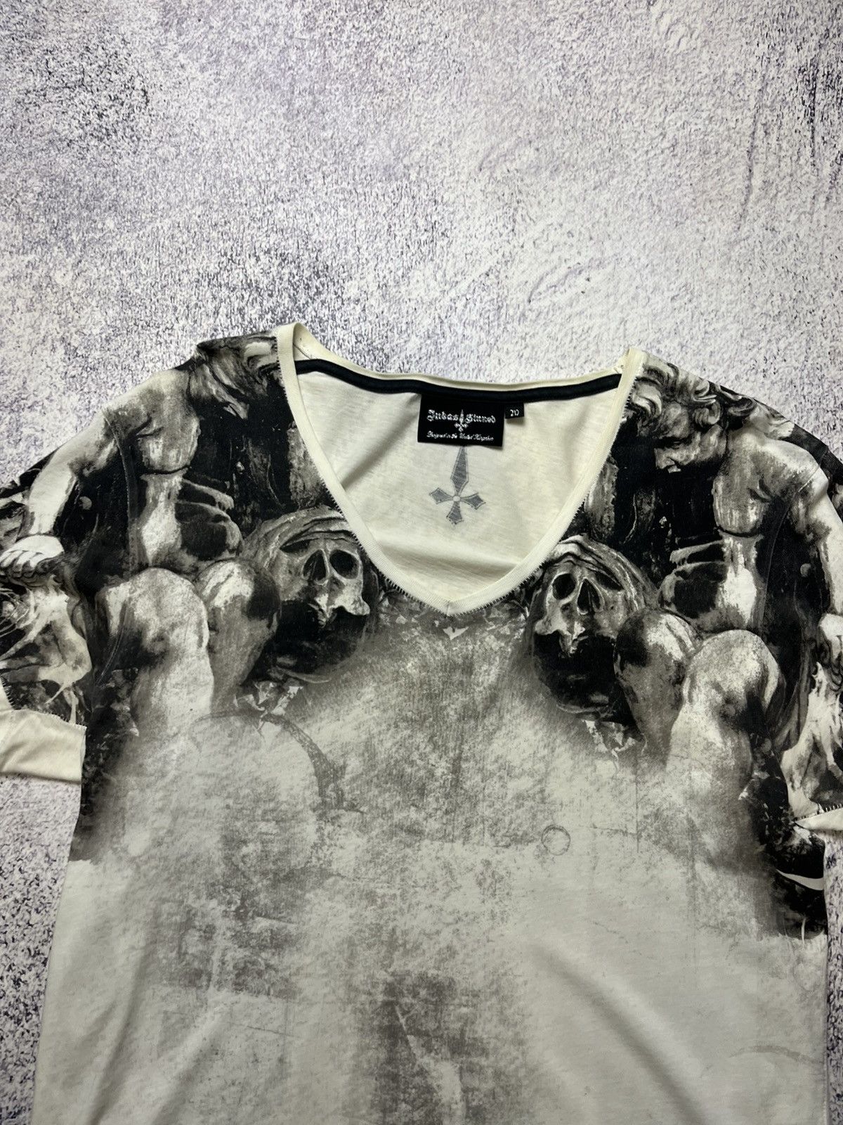 Vintage Vintage Judas Sinned Affliction Style Skeletons Streetwear Size US M / EU 48-50 / 2 - 6 Thumbnail