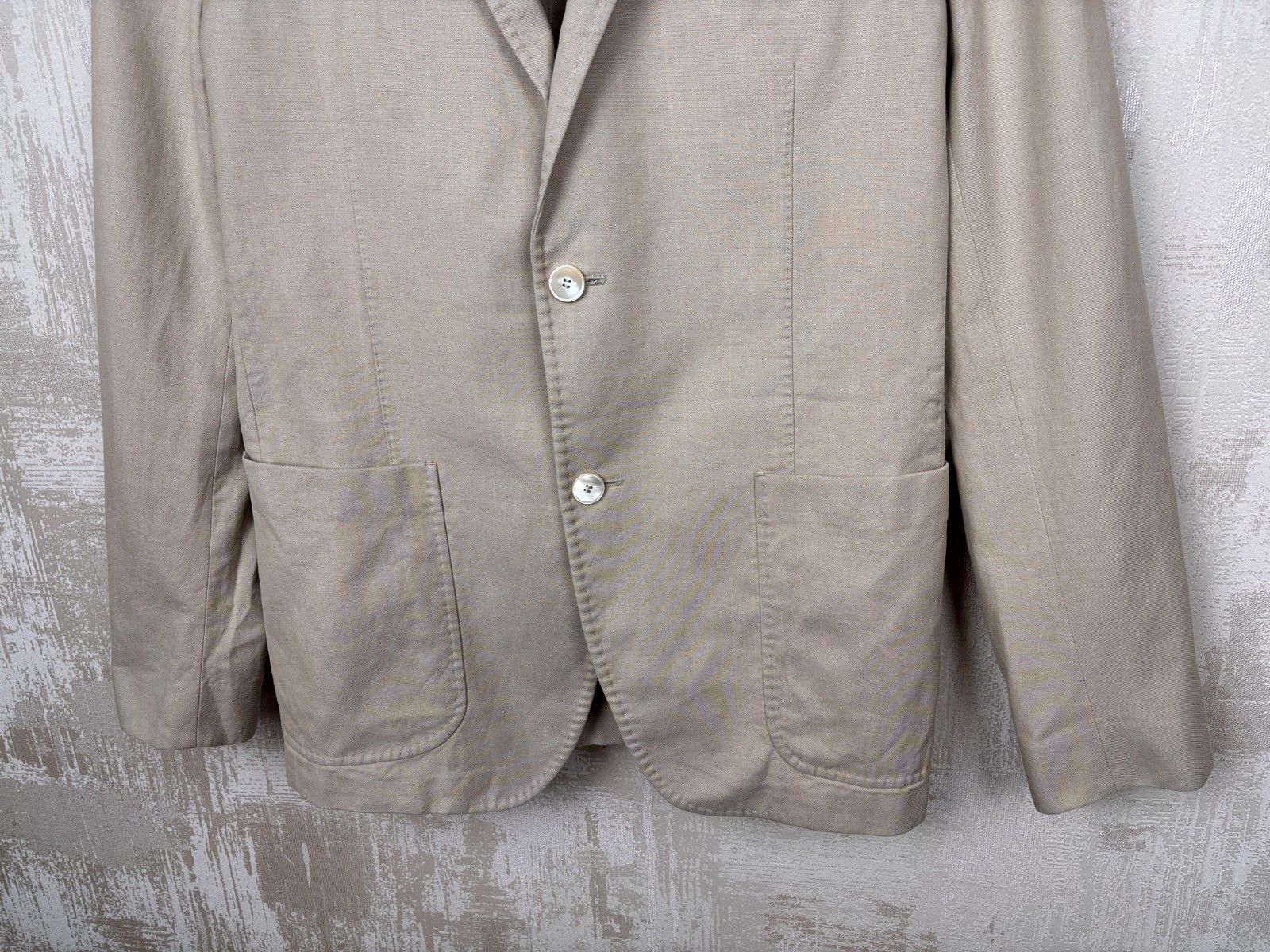Paoloni Paoloni Cotton Wool Two Button Sport Coat Blazer Size 54 Size US L / EU 52-54 / 3 - 6 Thumbnail