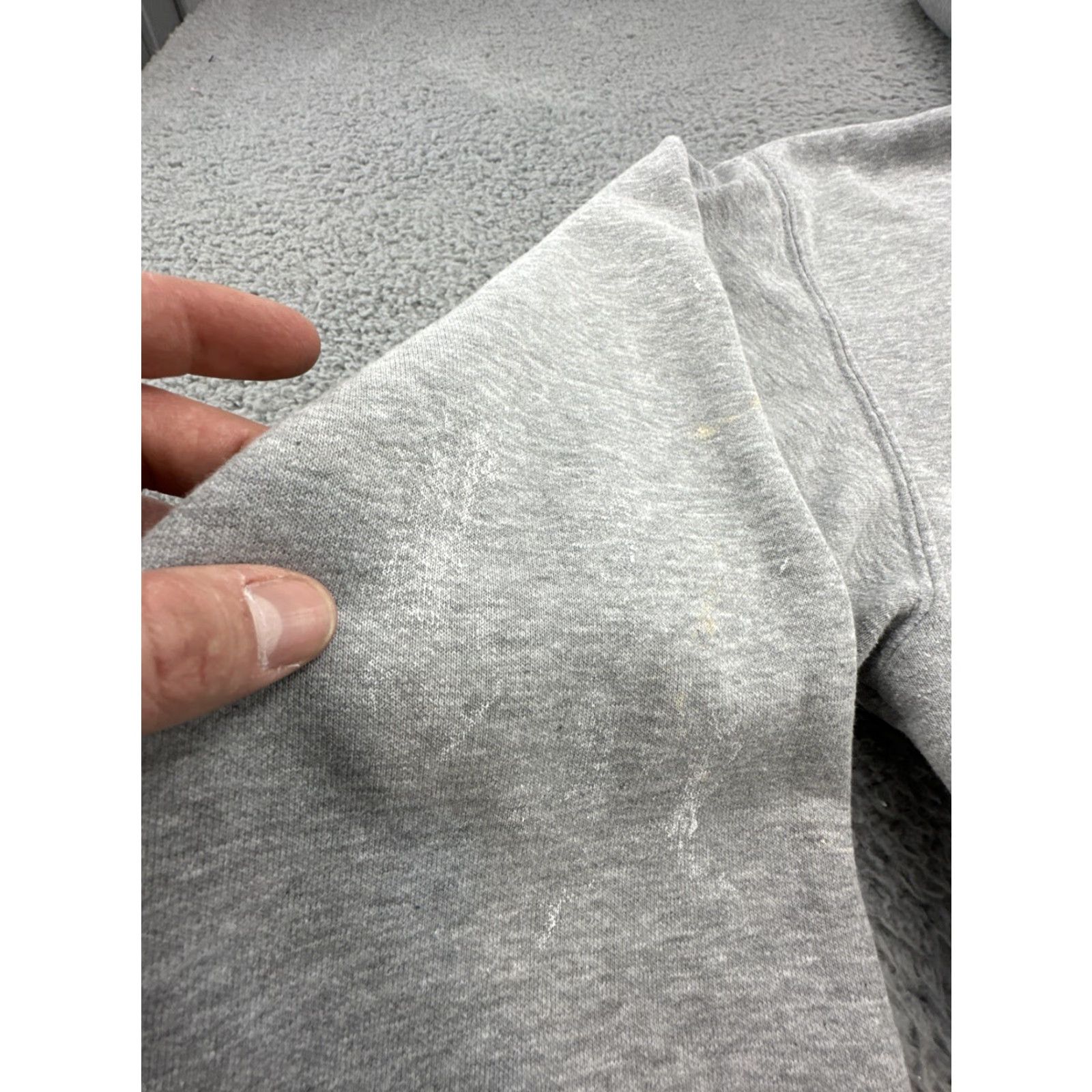 Nike VINTAGE Nike Mens XL Travis Scott Center Swoosh Michigan Tech Basketball Hoodie Gray Size US XL / EU 56 / 4 - 7 Thumbnail