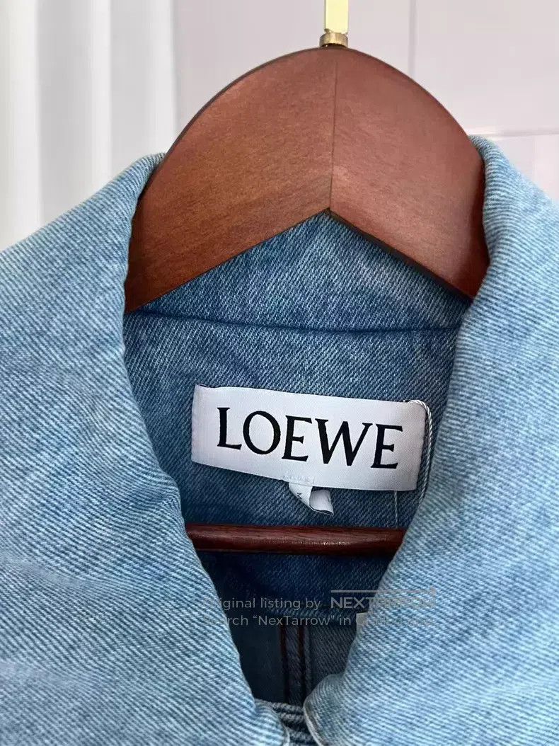Loewe Loewe Back leather logo blue stone washed denim loose butt Size XS / US 0-2 / IT 36-38 - 3 Thumbnail