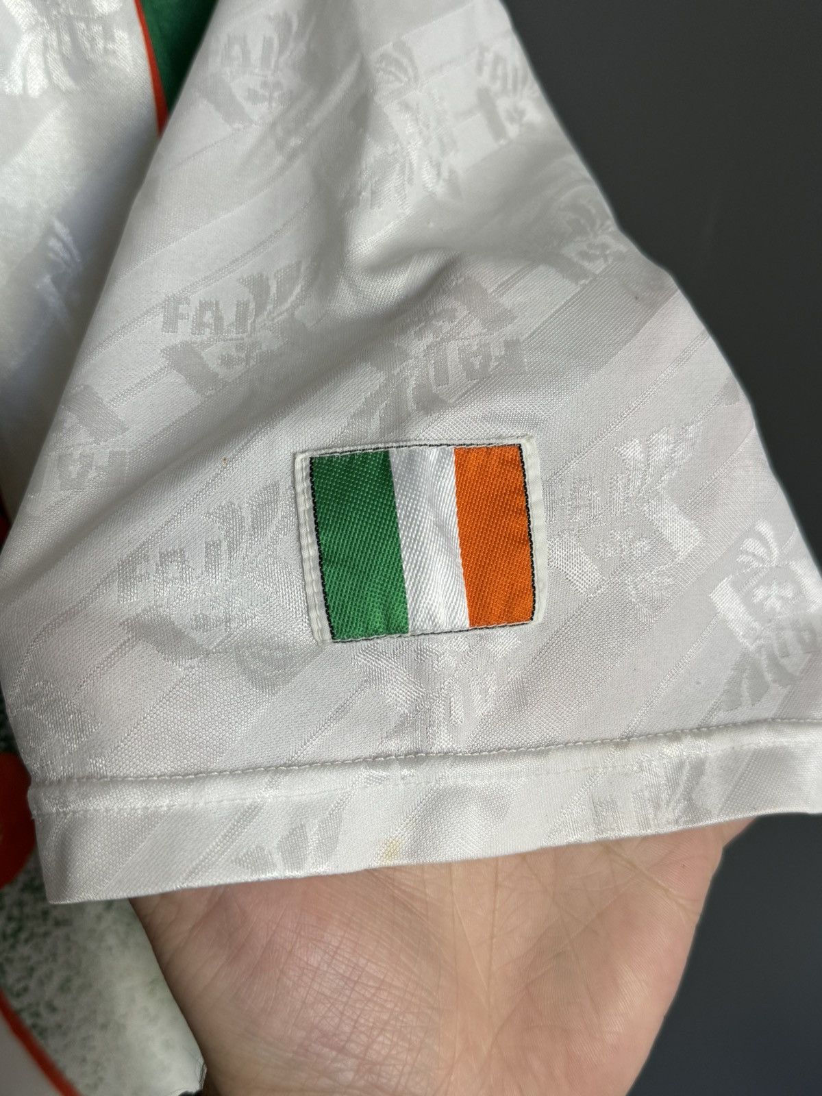 Adidas Republic Of Ireland 1994 Away Football Jersey T-Shirt Size US L / EU 52-54 / 3 - 4 Thumbnail