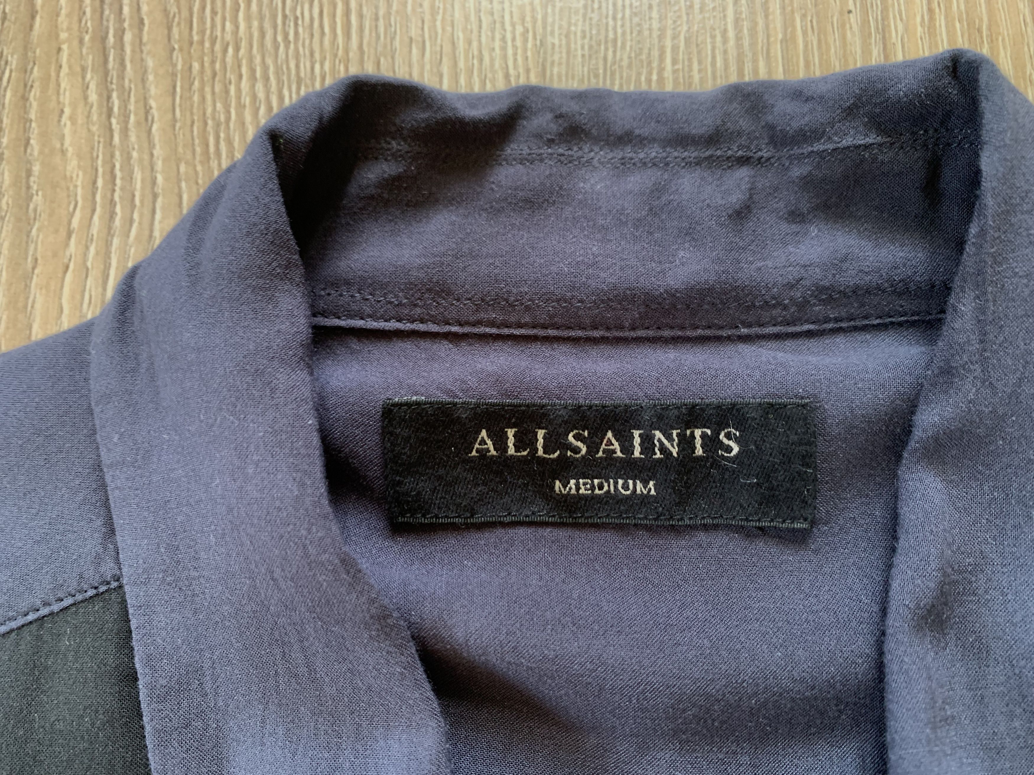 Allsaints Allsaints Cotton Light Blue Hawaiian Shirt Size US M / EU 48-50 / 2 - 6 Thumbnail
