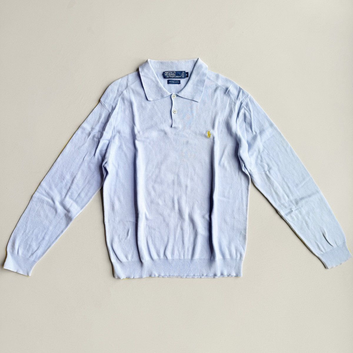 Polo Ralph Lauren Polo by Ralph Lauren Light Blue Knit Polo Shirt Size US M / EU 48-50 / 2 - 3 Thumbnail