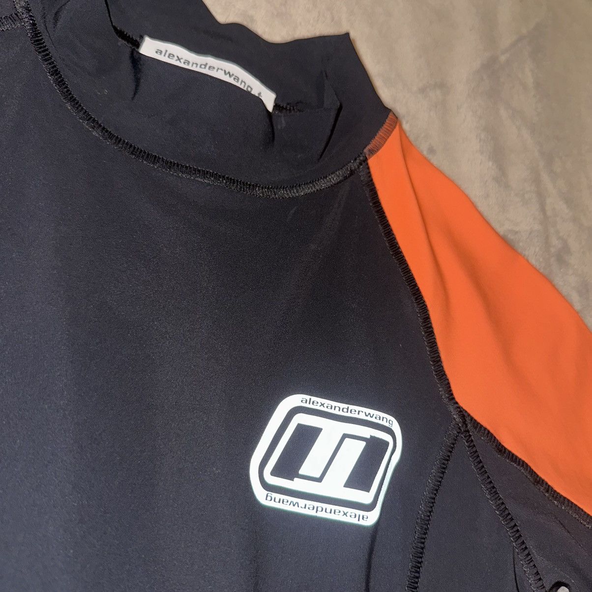 T by Alexander Wang alexanderwang.t Black and Orange Swim Dress Size S / US 4 / IT 40 - 3 Thumbnail