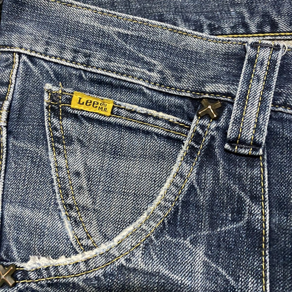 Japanese Brand Vintage Lee Riders Spiral Cut Denim Flare Jeans Size US 32 / EU 48 - 20 Thumbnail