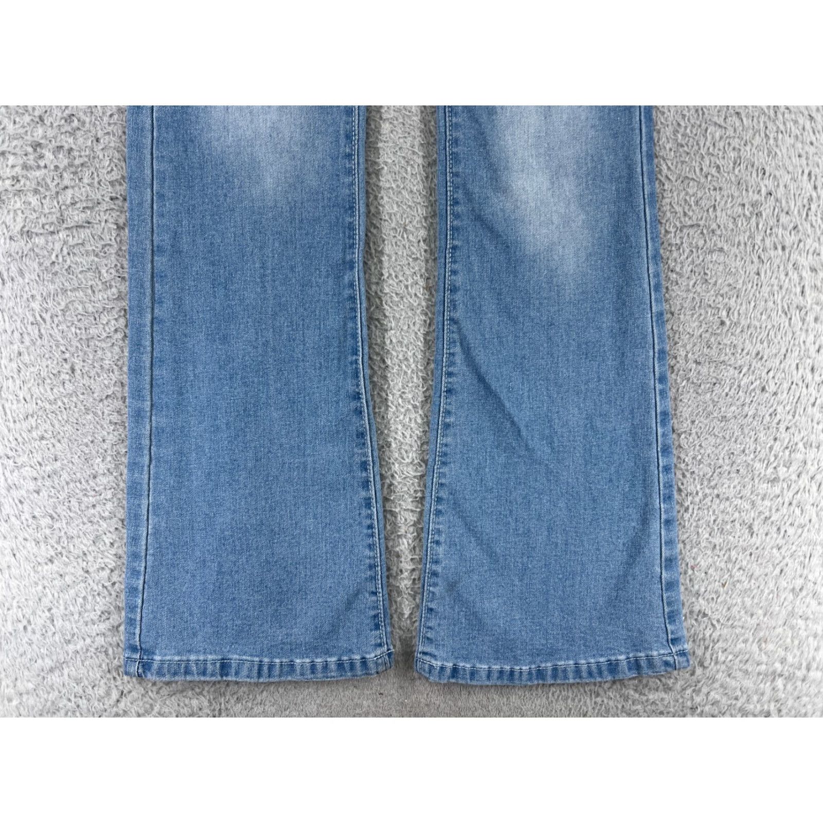 Shein Shein Jeans Womens 4 Blue Denim Flared Mid Rise Cotton Blend Stretch Size 27" / US 4 / IT 40 - 5 Thumbnail