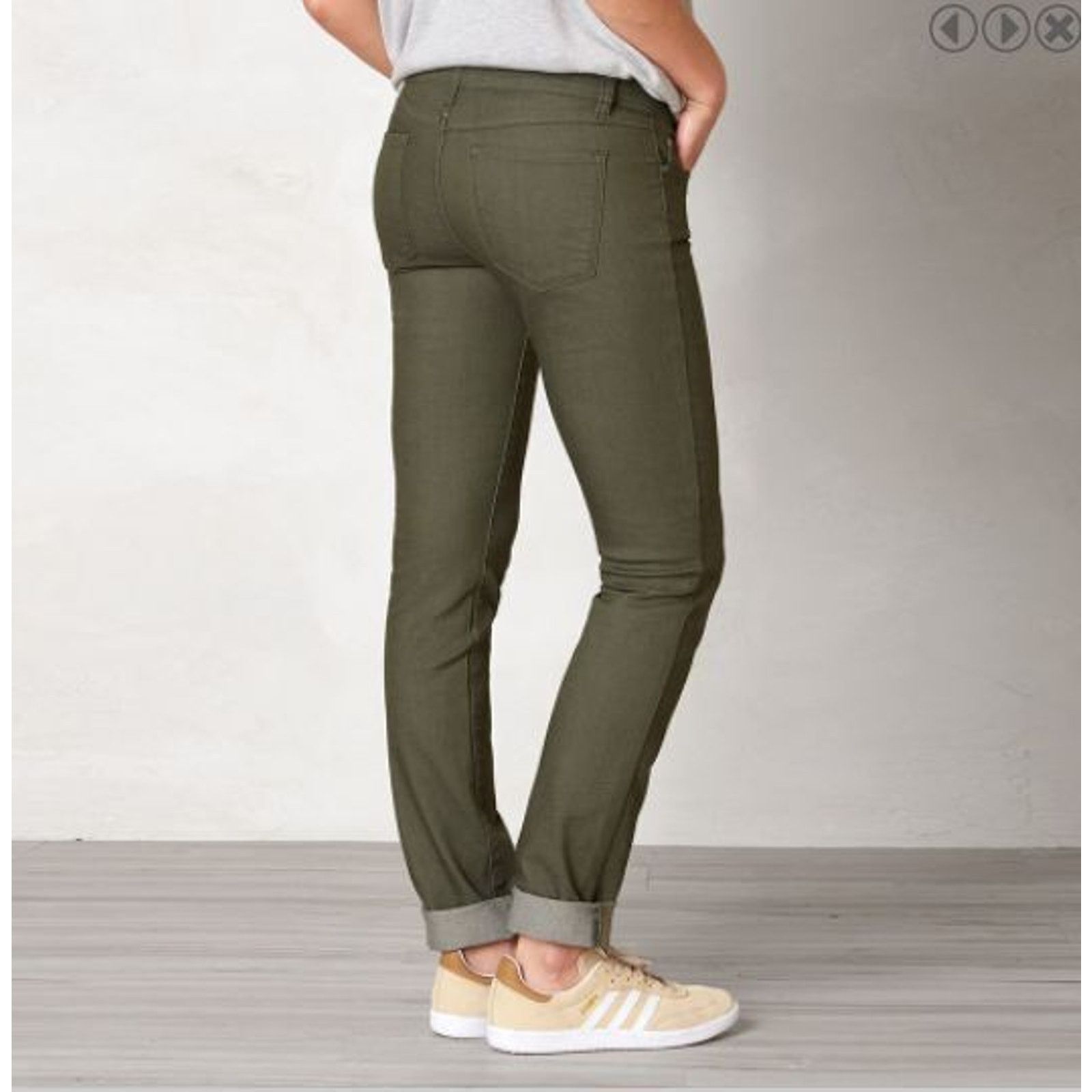 Prana Prana Womens Olive Green Skinny Jeans Size 8/29 Gorpcore Size 30" / US 8 / IT 44 - 10 Thumbnail