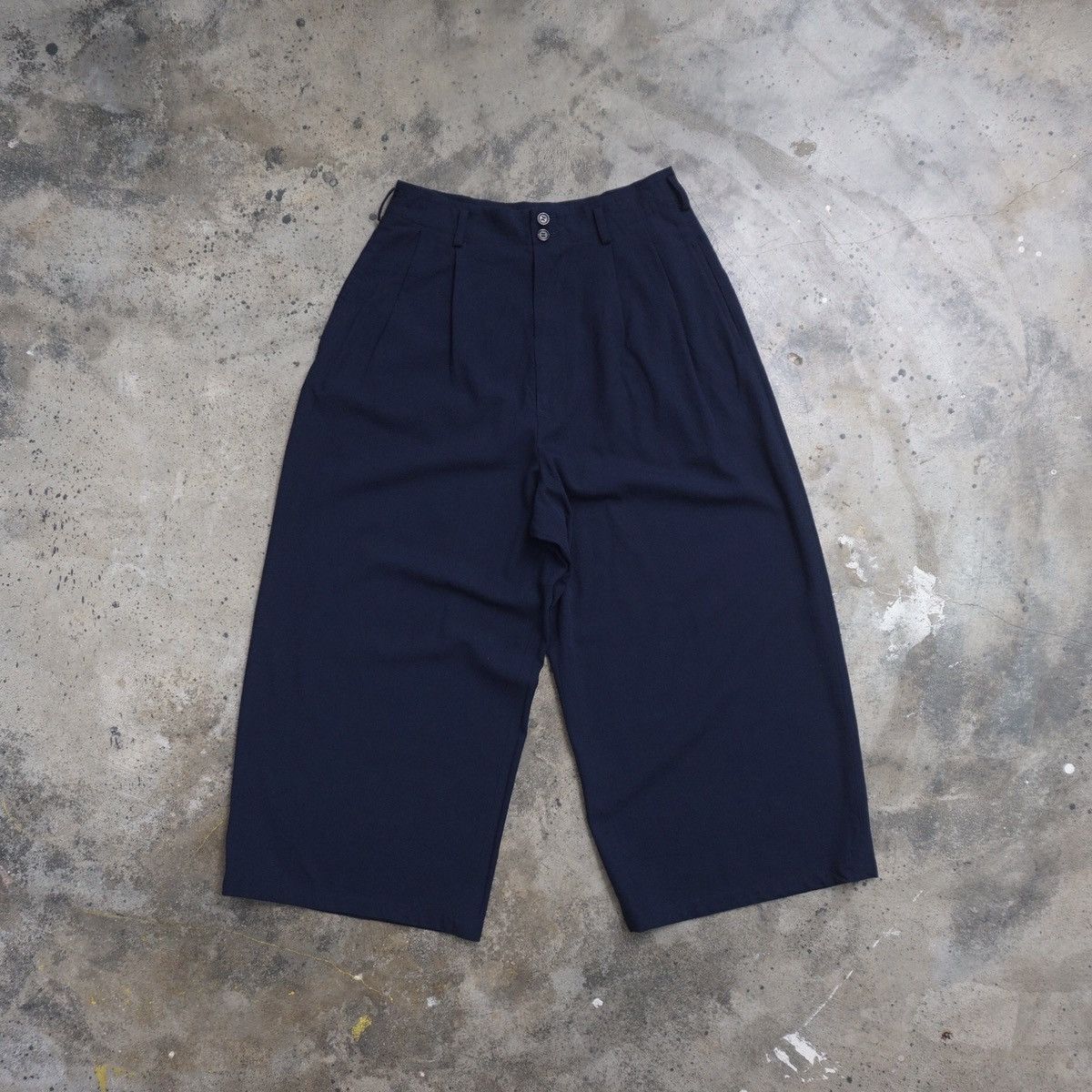 image of Yohji Yamamoto x YS Y's Wide Pant in Dark Navy, Men's (Size 28)